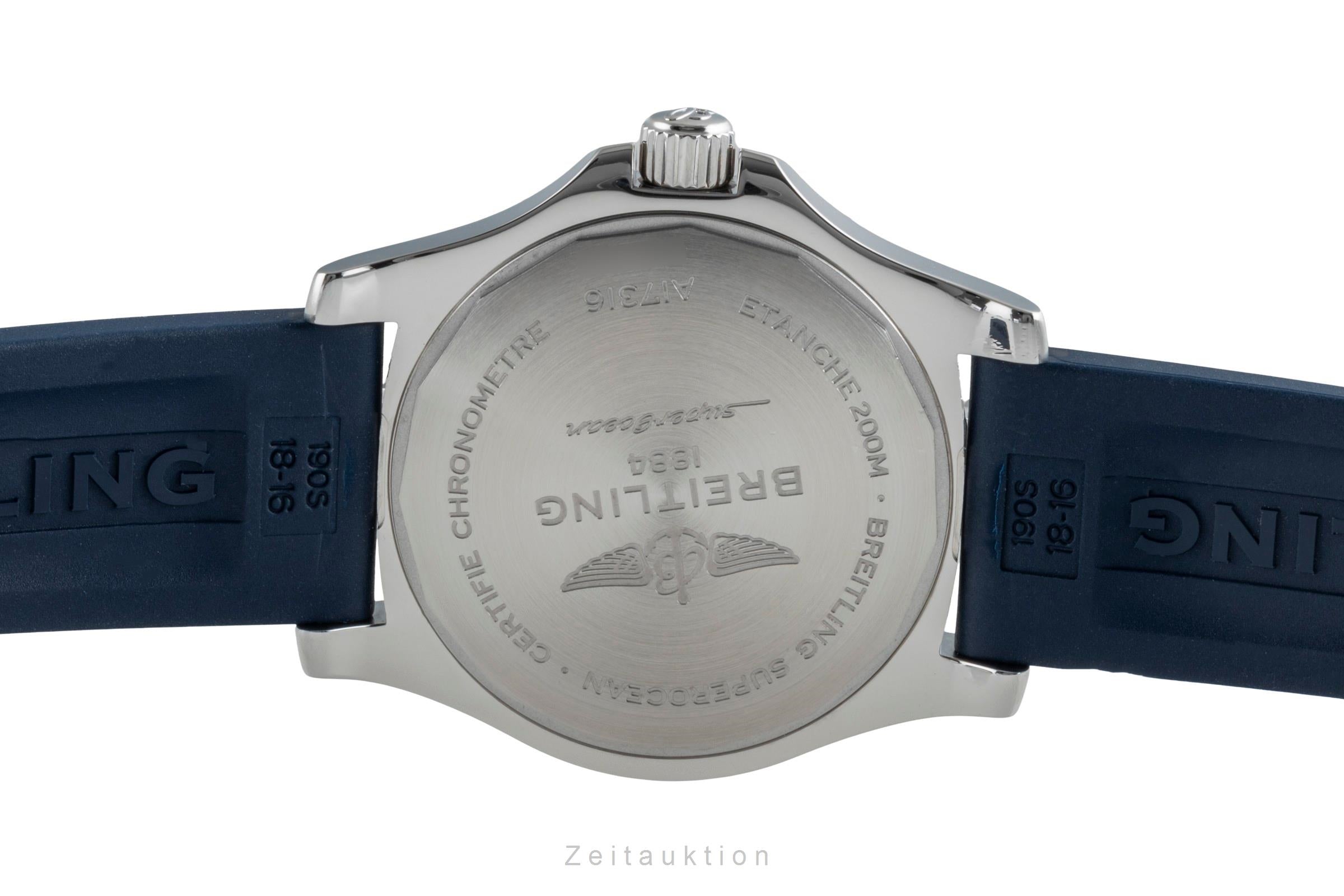 Breitling Superocean acero automático reloj para damas  A17316D81C1S1 LP: 4150EUR  [2506535]