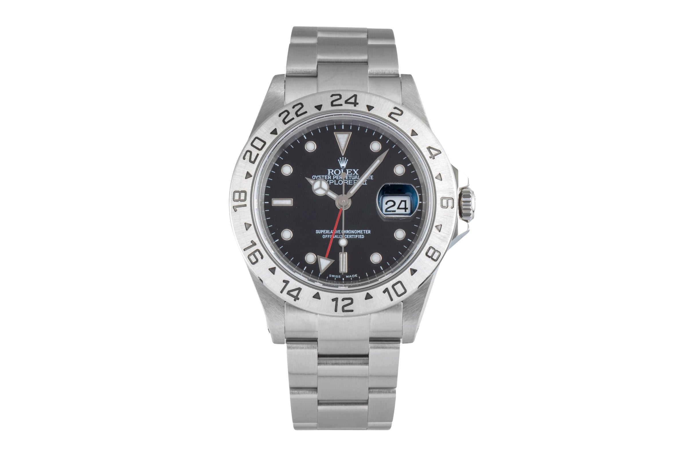 Rolex Explorer II Black Dial Edelstahl Automatik Herrenuhr Ref. 16570 P-Serie [2506538]