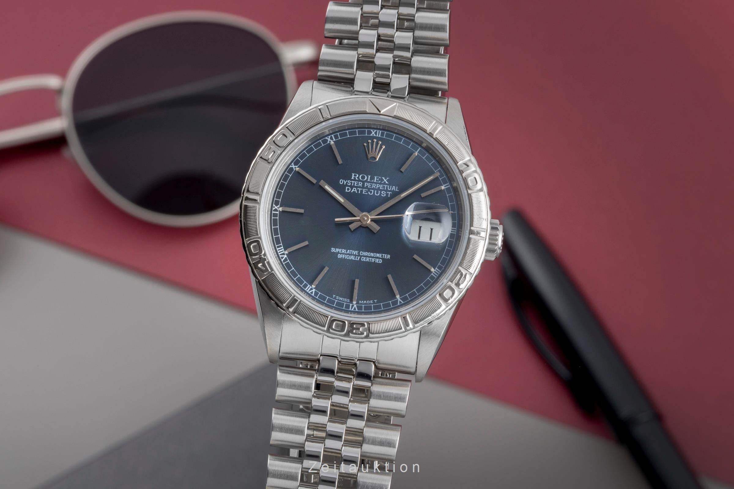 Rolex Datejust Turn-O-Graph acier / or blanc automatique montre pour hommes 16264  [2506539]