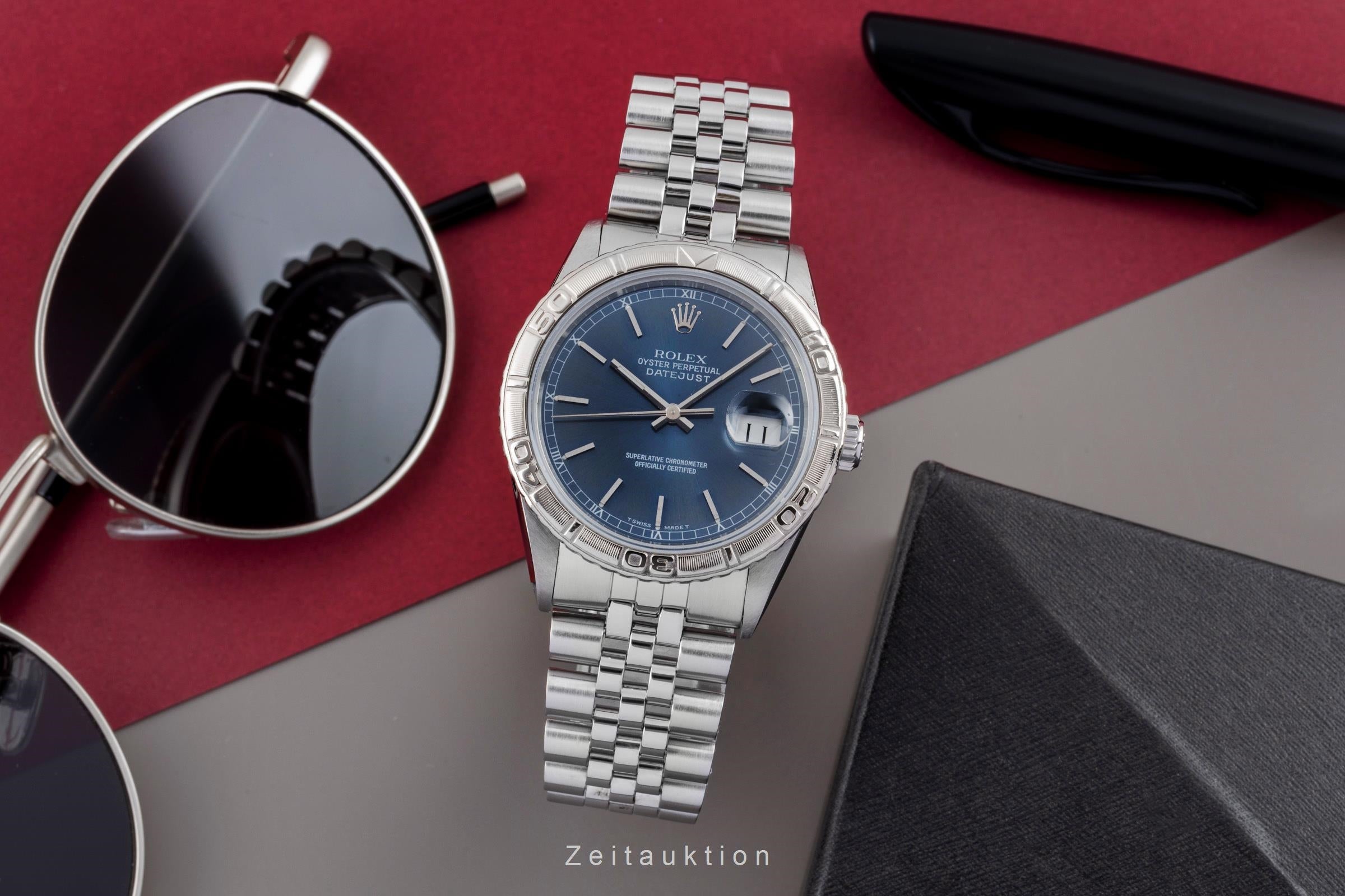 Rolex Datejust Turn-O-Graph acero / oro blanco automático reloj para caballeros 16264  [2506539]