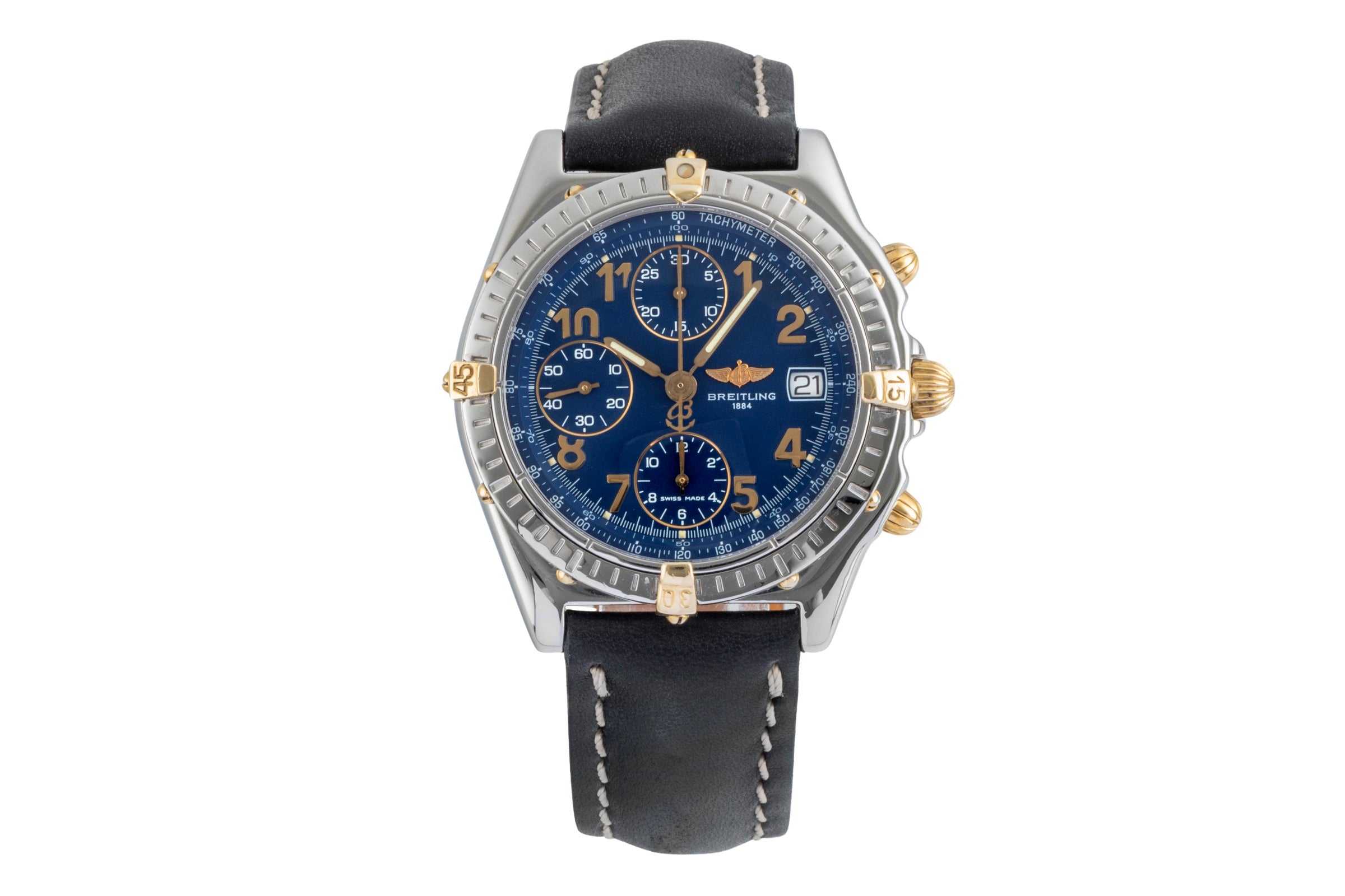 Breitling Chronomat chronograph steel / gold automatic men's watch B13050.1  [2506540]