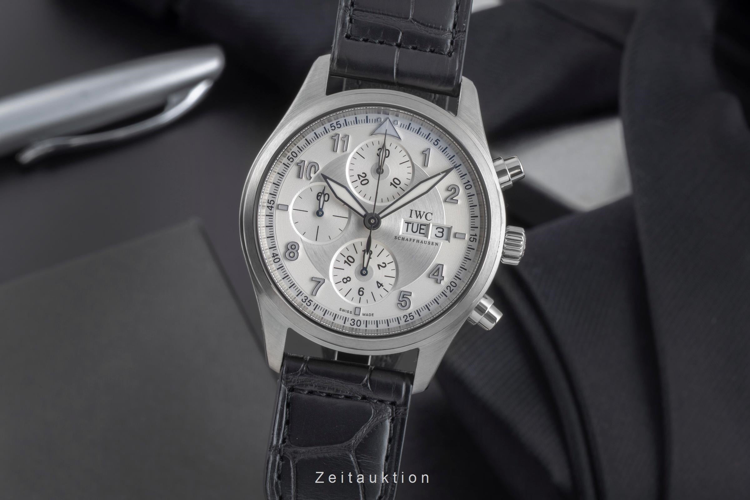 IWC Fliegerchronograph chronograph steel automatic men's watch IW371702 LP: 8300EUR  [2506550]