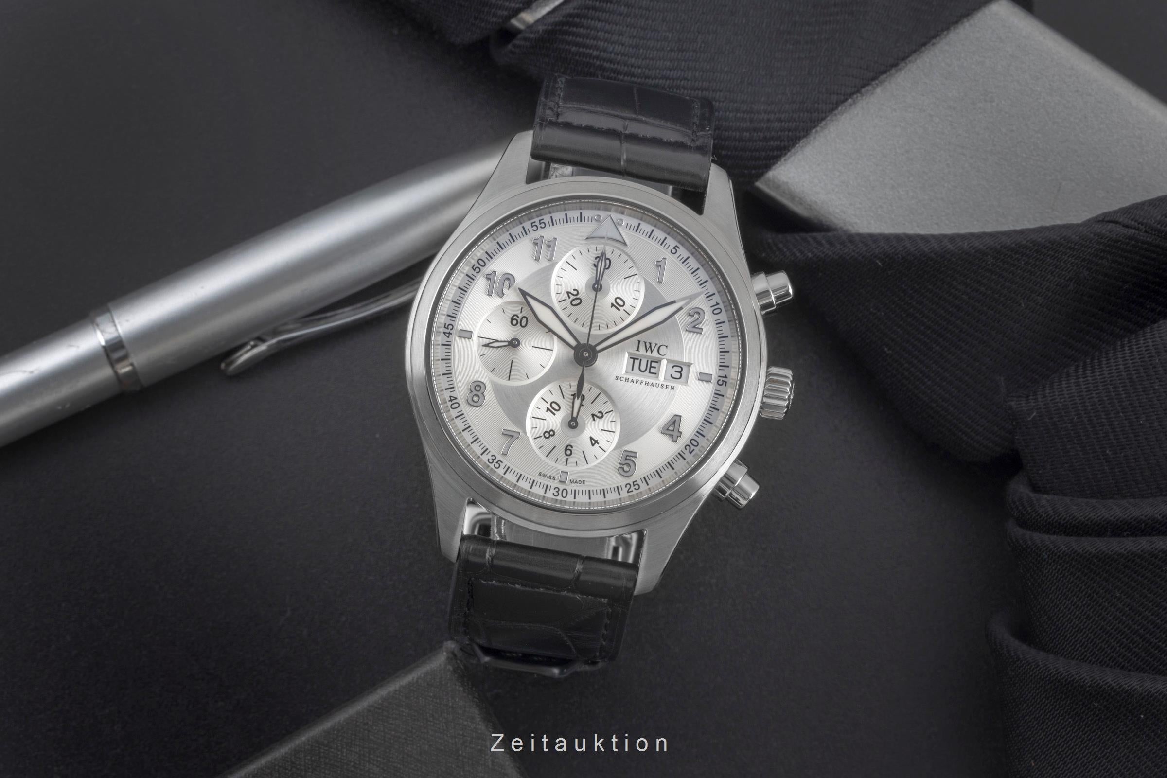 IWC Schaffhausen Fliegeruhr Chronograph Automatik Stahl IW371702 VP 8300,- € B&P [2506550]