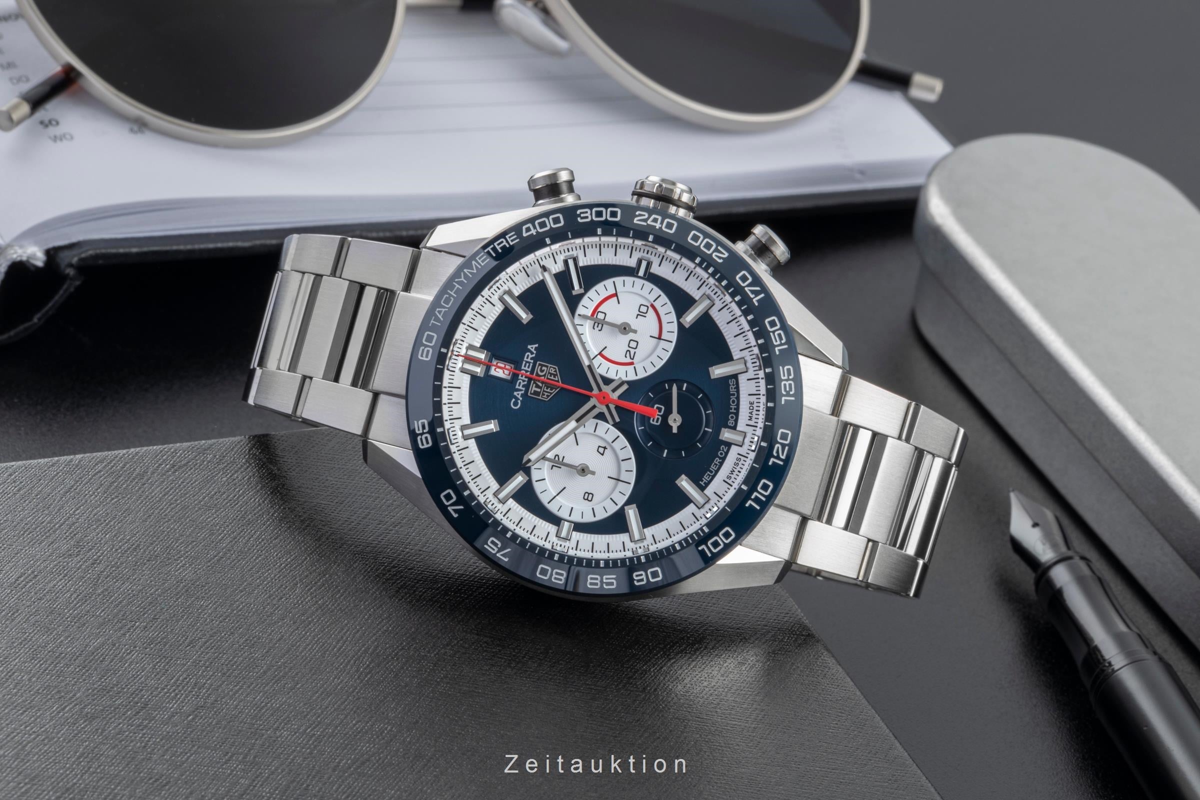 Tag Heuer Carrera Chronograph Stahl Automatik Herrenuhr Ref. CBN2A1E.BA0643  [2506551]