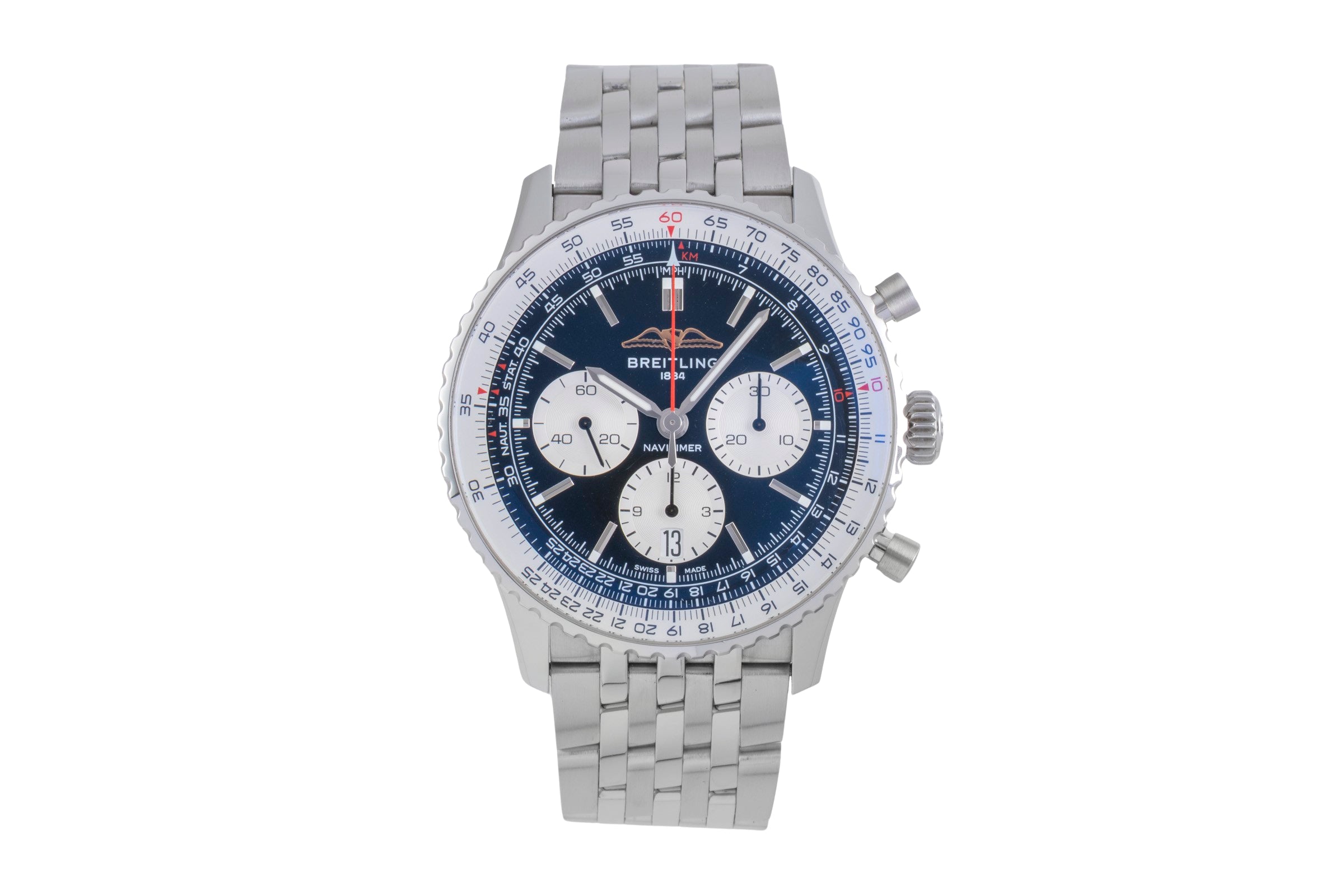 Breitling Navitimer B01 Chronograph 43 Stahl Automatik AB0138211B1P1 NP 9650,- € [2506552]