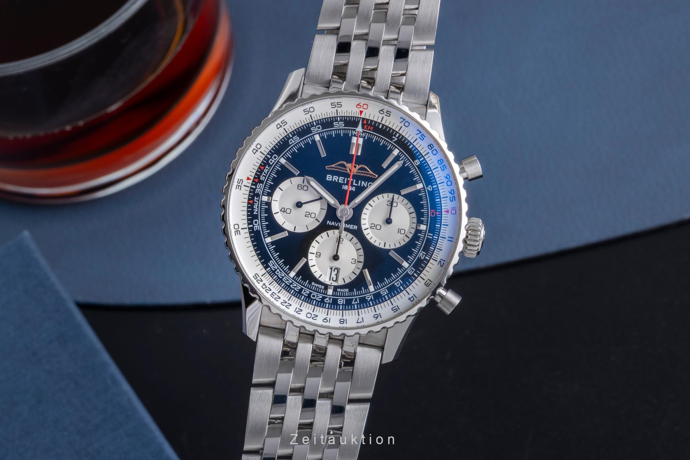 Breitling Navitimer B01 Chronograph 43 Stahl Automatik AB0138211B1P1 NP 9650,- € [2506552]