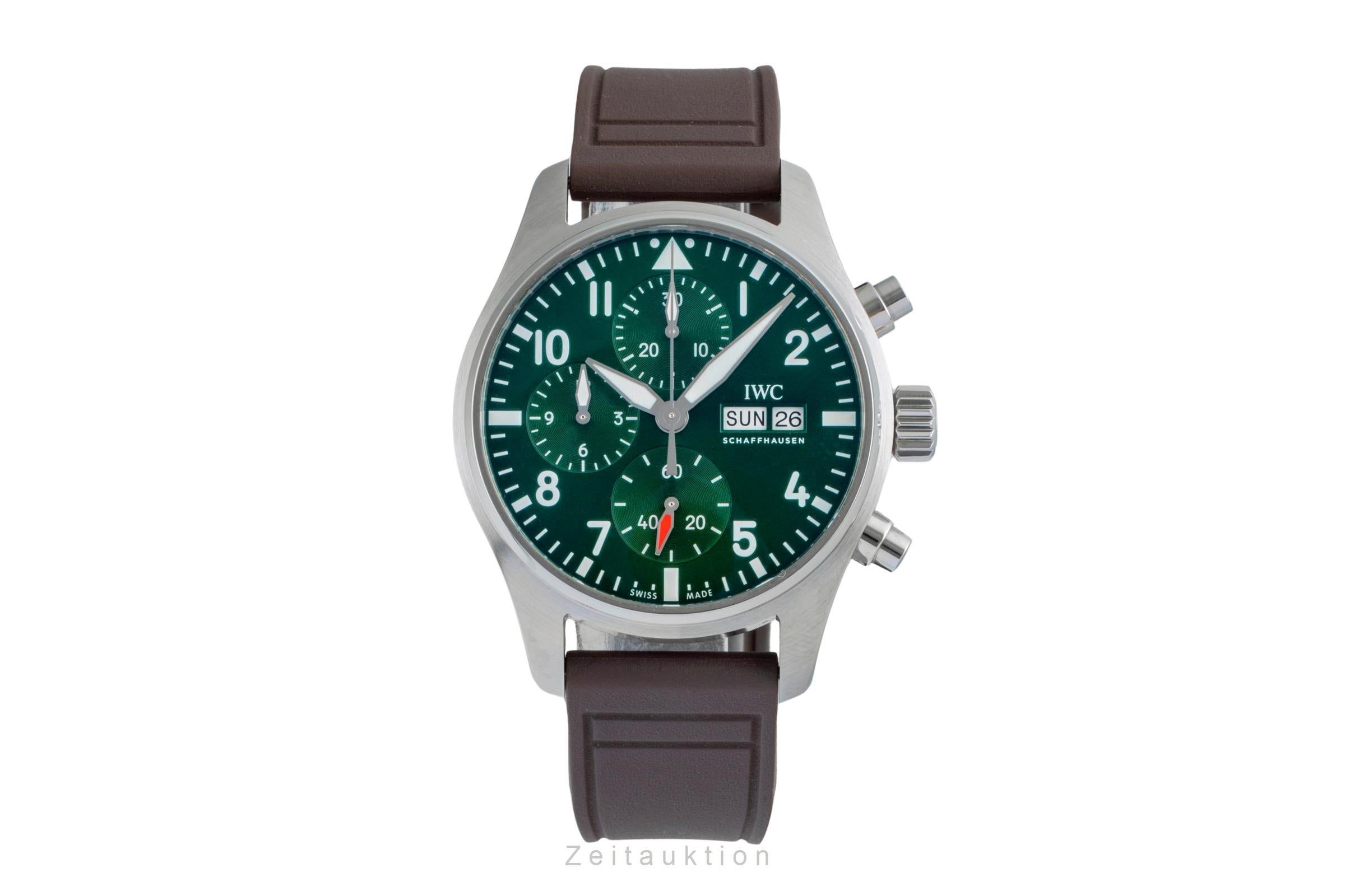 IWC Fliegerchronograph chronographe acier automatique montre pour hommes IW388103 LP: 7700EUR  [2506561]
