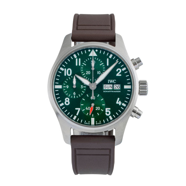 IWC Fliegerchronograph chronographe acier automatique montre pour hommes IW388103 LP: 7700EUR  [2506561]