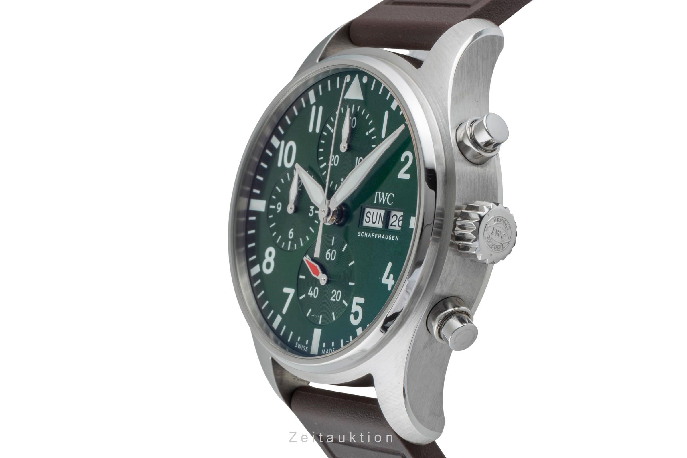 IWC Fliegerchronograph chronographe acier automatique montre pour hommes IW388103 LP: 7700EUR  [2506561]