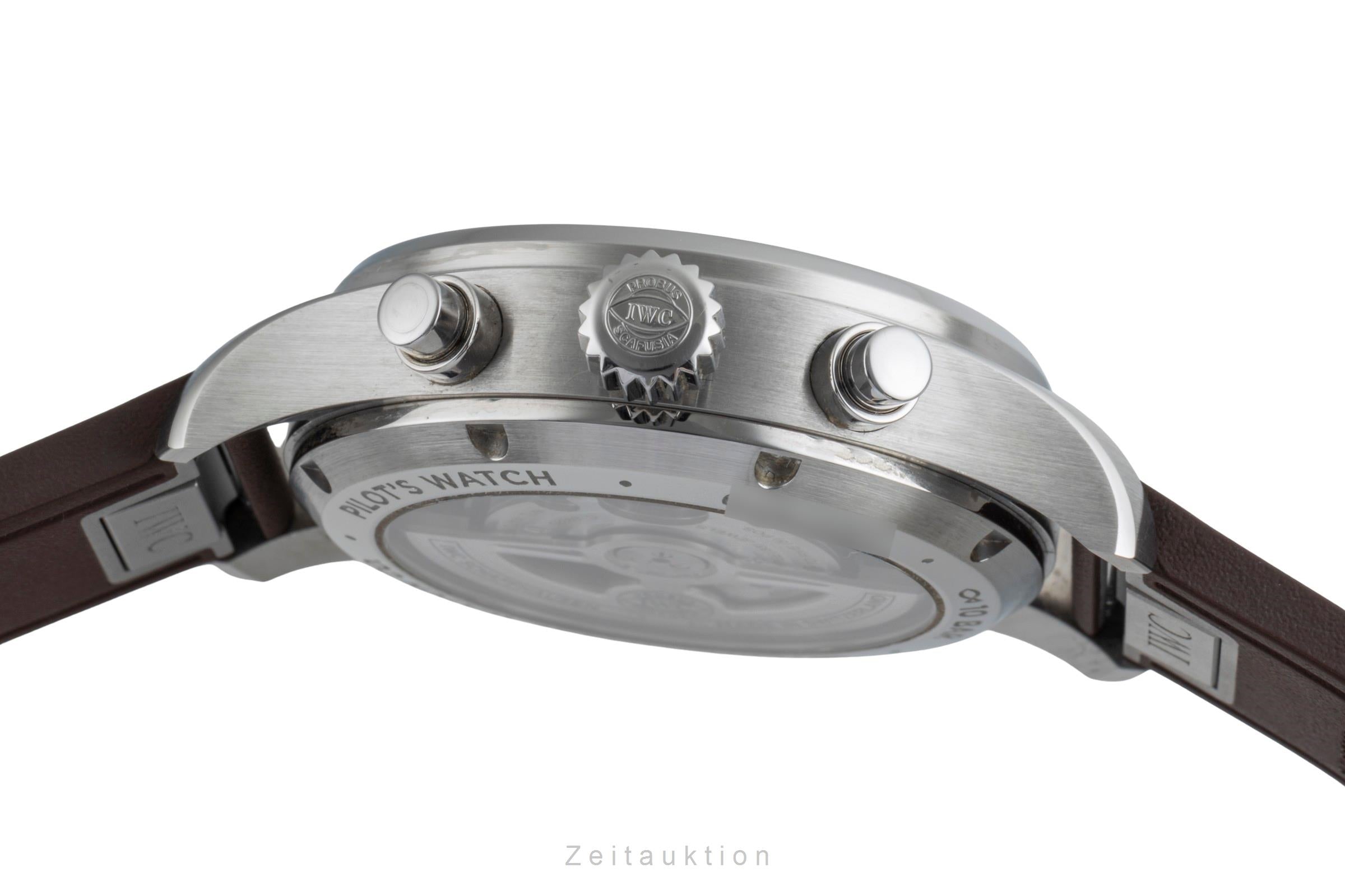 IWC Fliegerchronograph chronographe acier automatique montre pour hommes IW388103 LP: 7700EUR  [2506561]