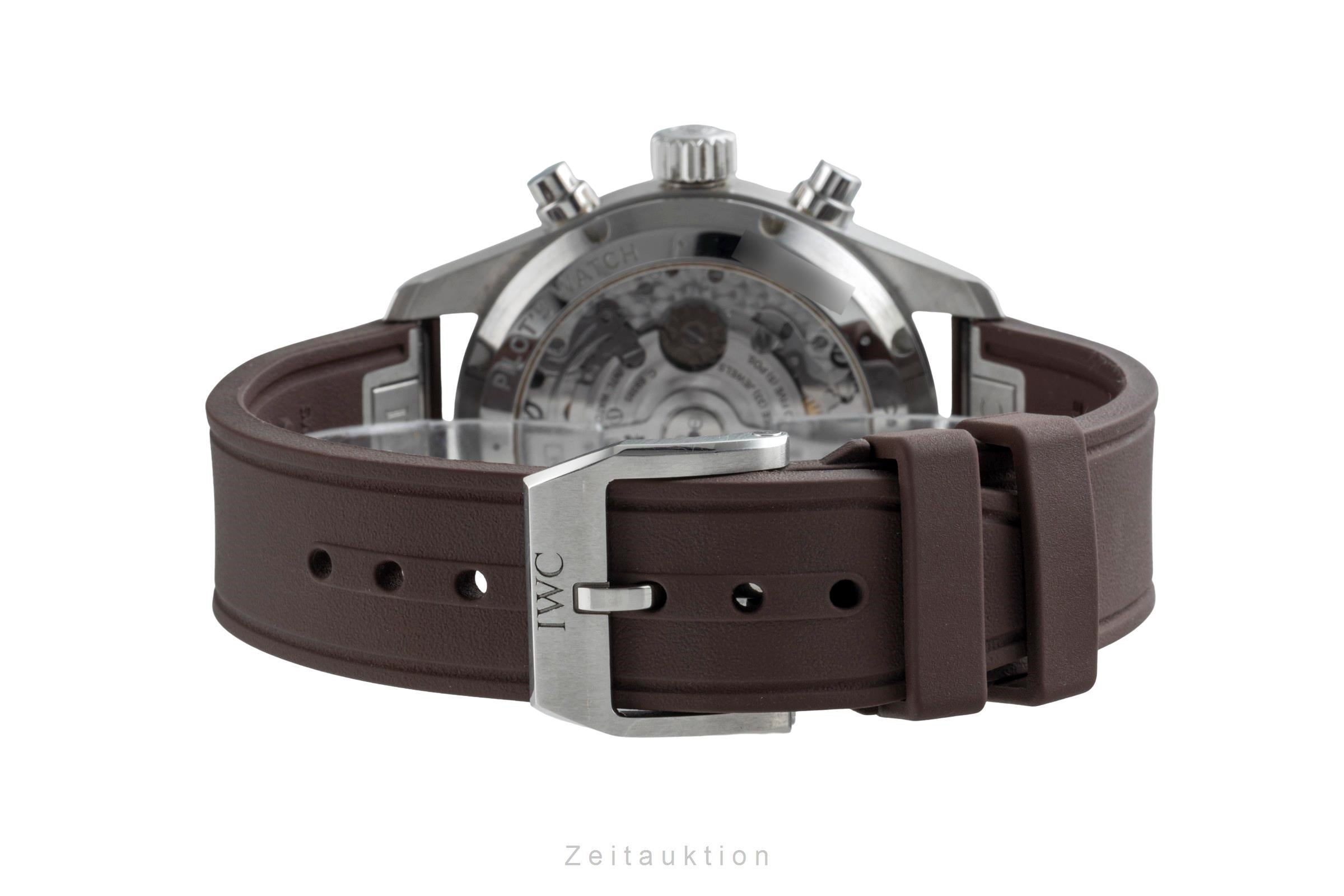 IWC Fliegerchronograph chronographe acier automatique montre pour hommes IW388103 LP: 7700EUR  [2506561]