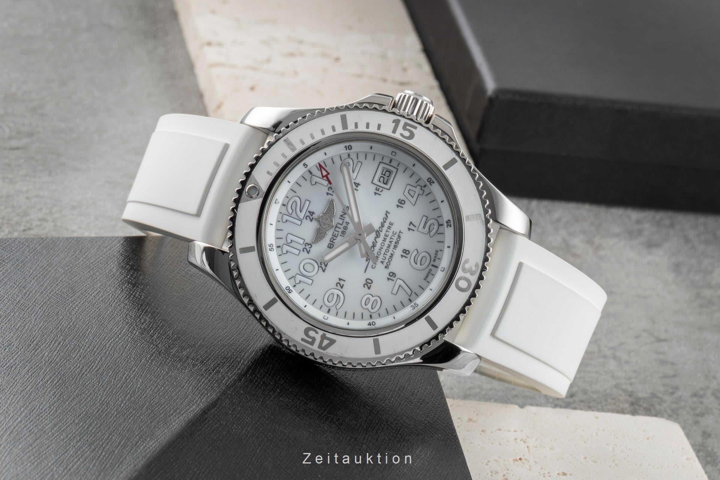 Breitling Superocean II 42 Stahl Automatik Herrenuhr Ref. A17365D2/A766 B&P 2016 [2506565]