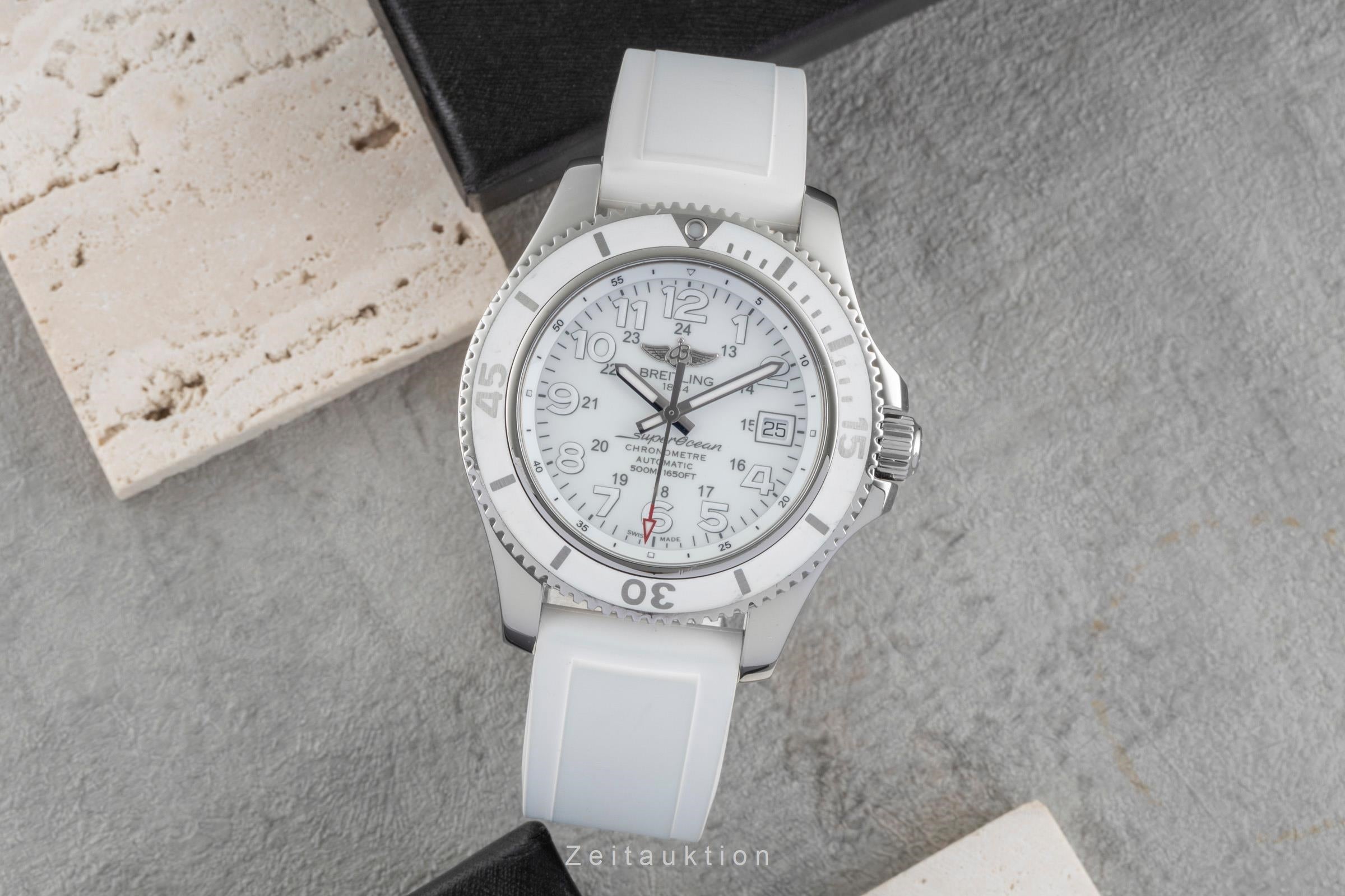 Breitling Superocean II 42 Stahl Automatik Herrenuhr Ref. A17365D2/A766 B&P 2016 [2506565]