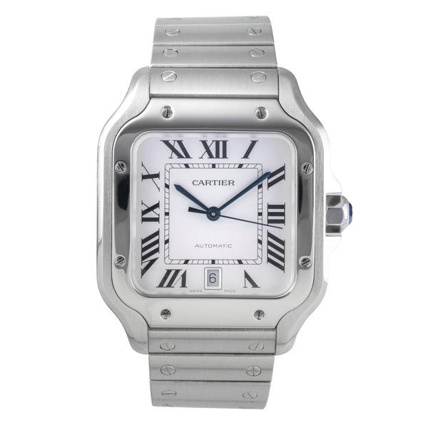 Cartier Santos acero automático reloj para caballeros WSSA0009 LP: 8850EUR  [2506566]