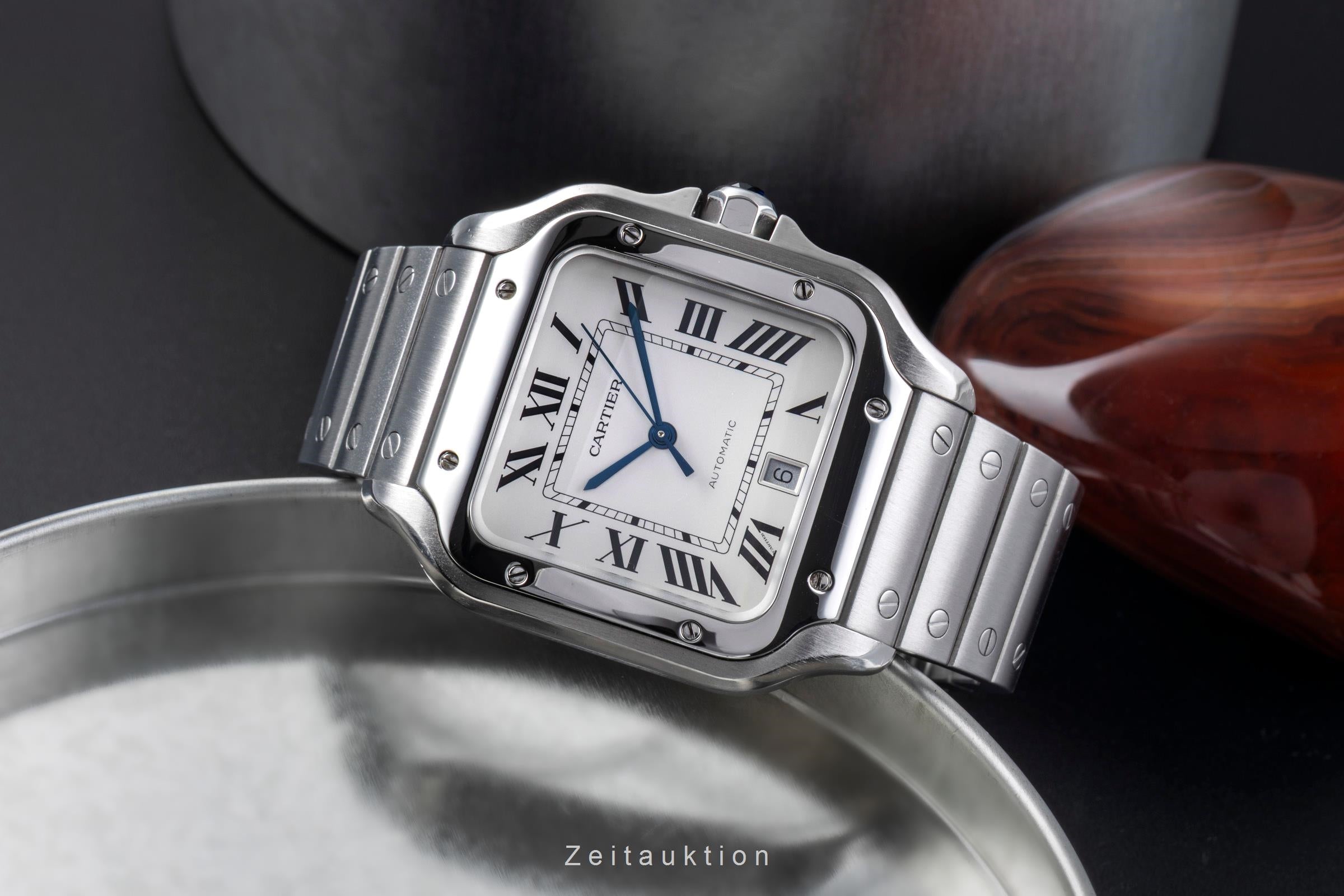 Cartier Santos acero automático reloj para caballeros WSSA0009 LP: 8850EUR  [2506566]