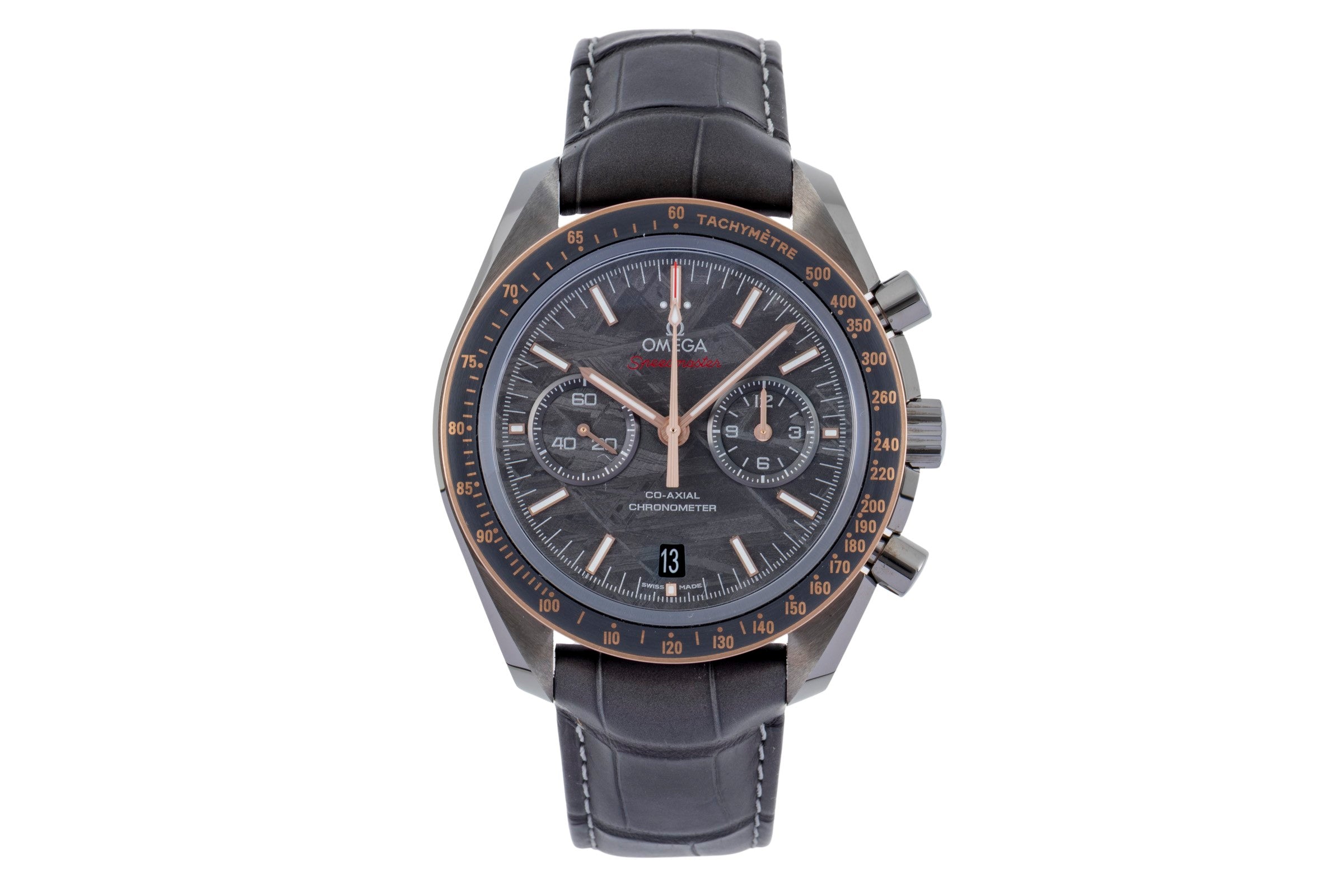 Omega Speedmaster Moonwatch chronograph ceramic / gold automatic men's watch 311.63.44.51.99.001 LP: 15900EUR  [2506570]