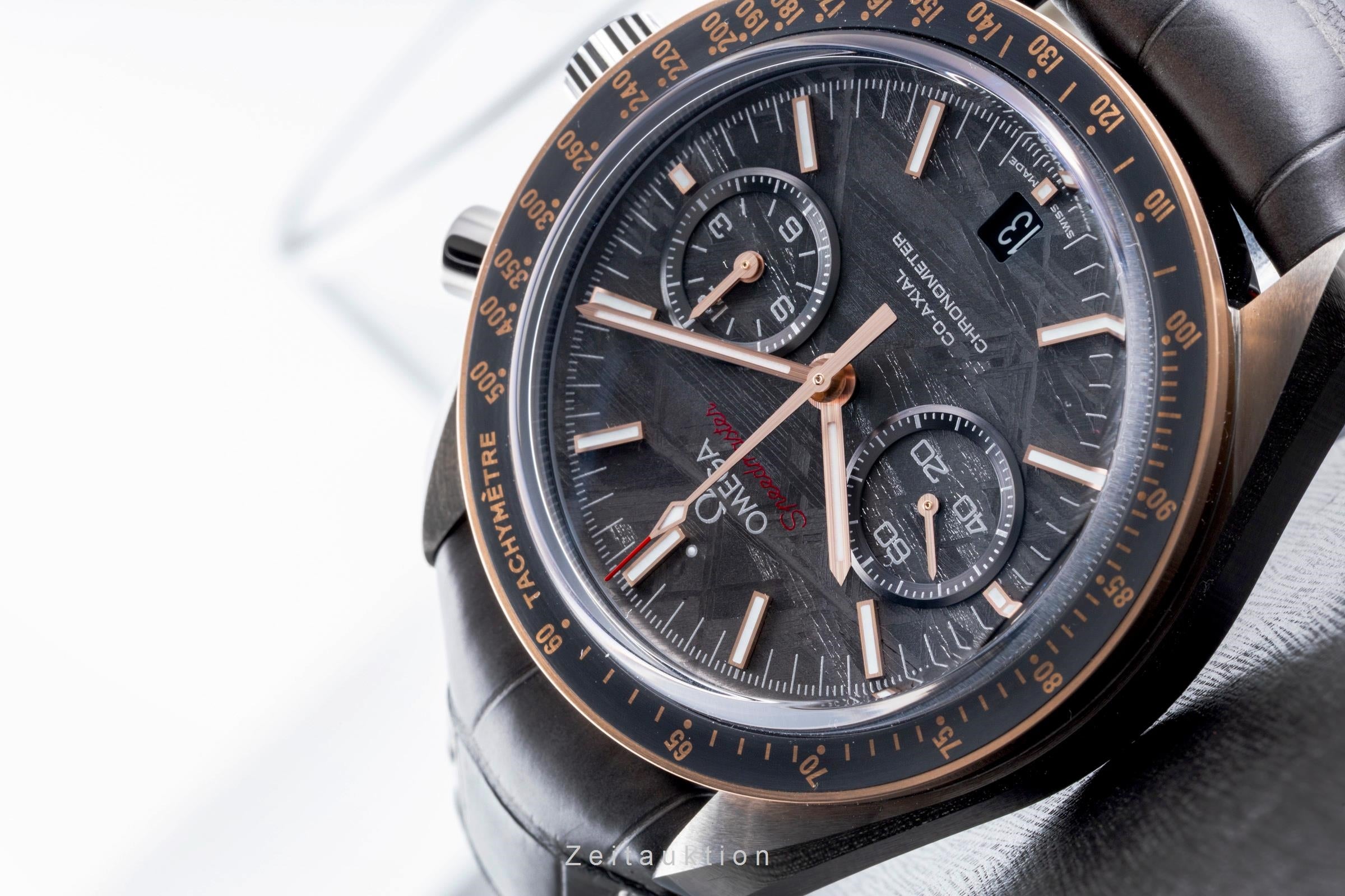 Omega Speedmaster Moonwatch chronographe céramique / or automatique montre pour hommes 311.63.44.51.99.001 LP: 15900EUR  [2506570]
