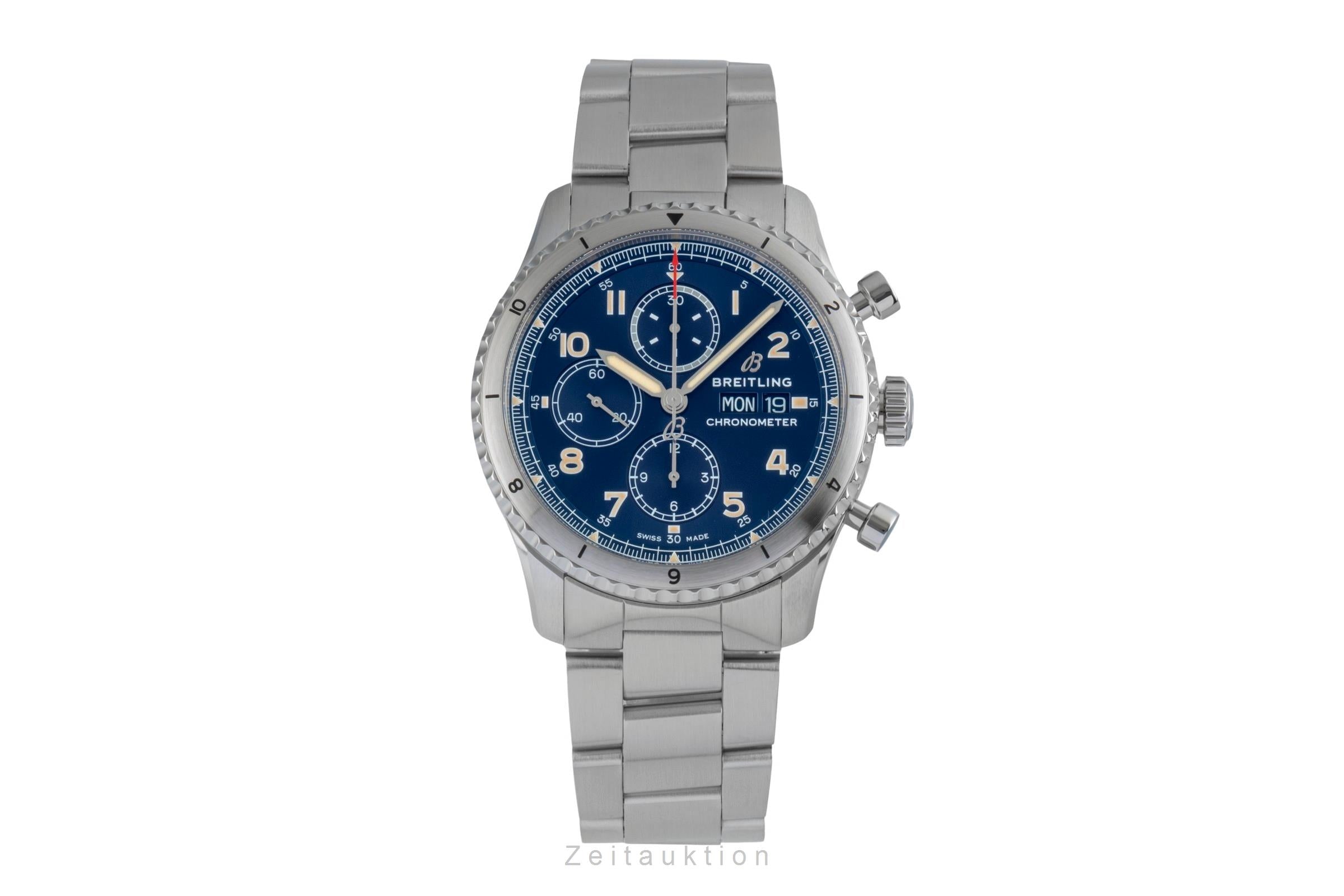 Breitling Aviator 8 chronographe acier automatique montre pour hommes A13316  [2506578]
