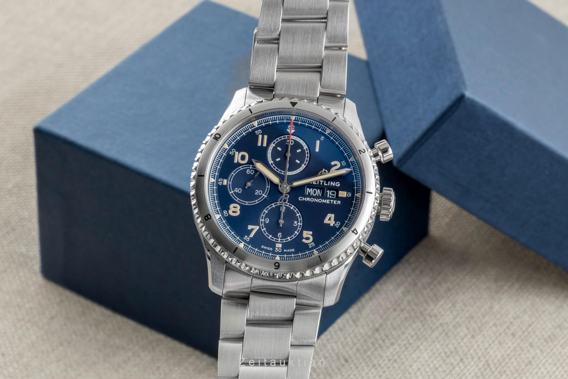 Breitling Aviator 8 chronograph steel automatic Kal. B13 Ref