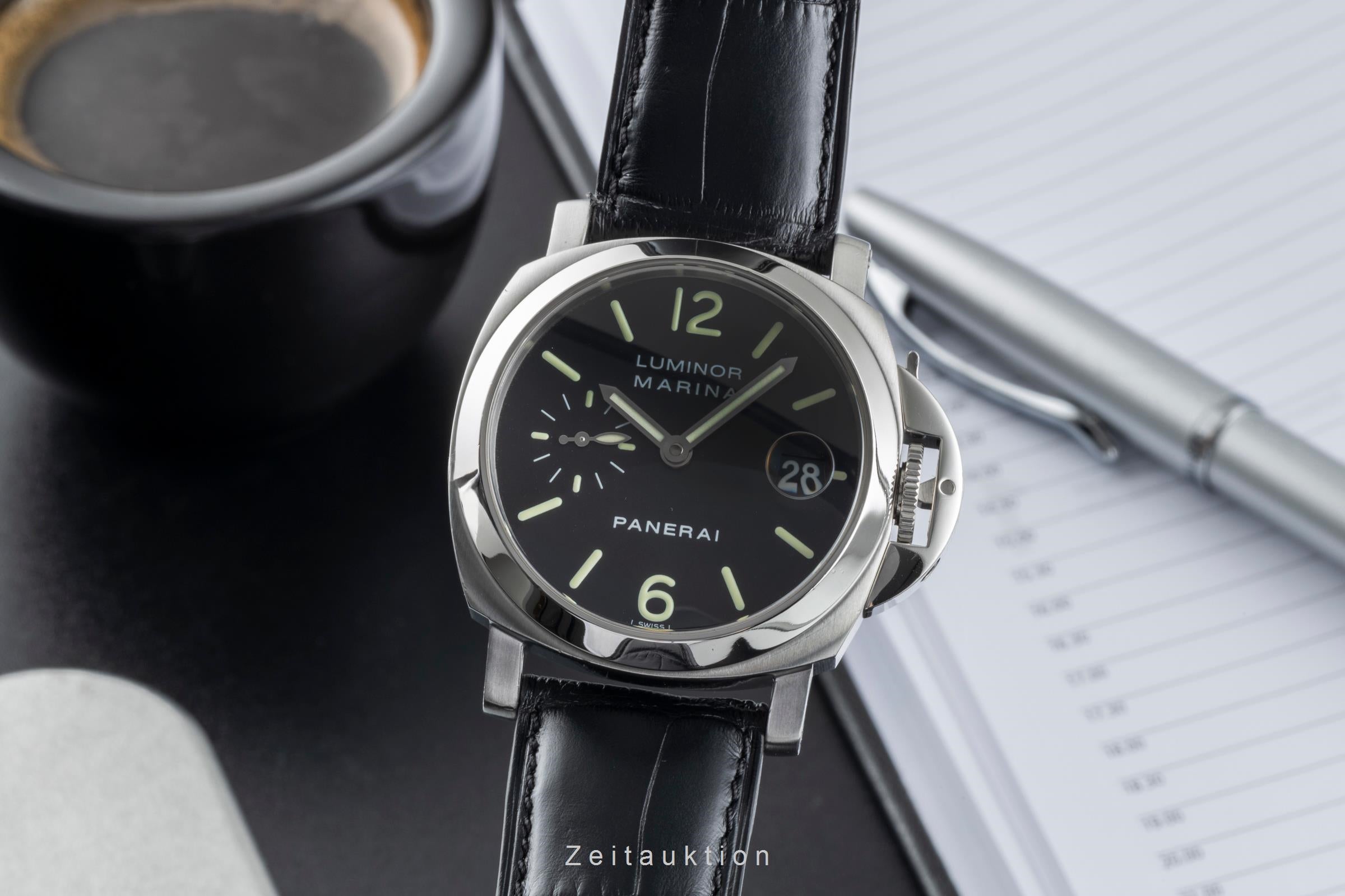 Panerai Luminor Marina Stahl Automatik Herrenuhr Ref PAM00050 Box & Papiere 2004 [2506580]