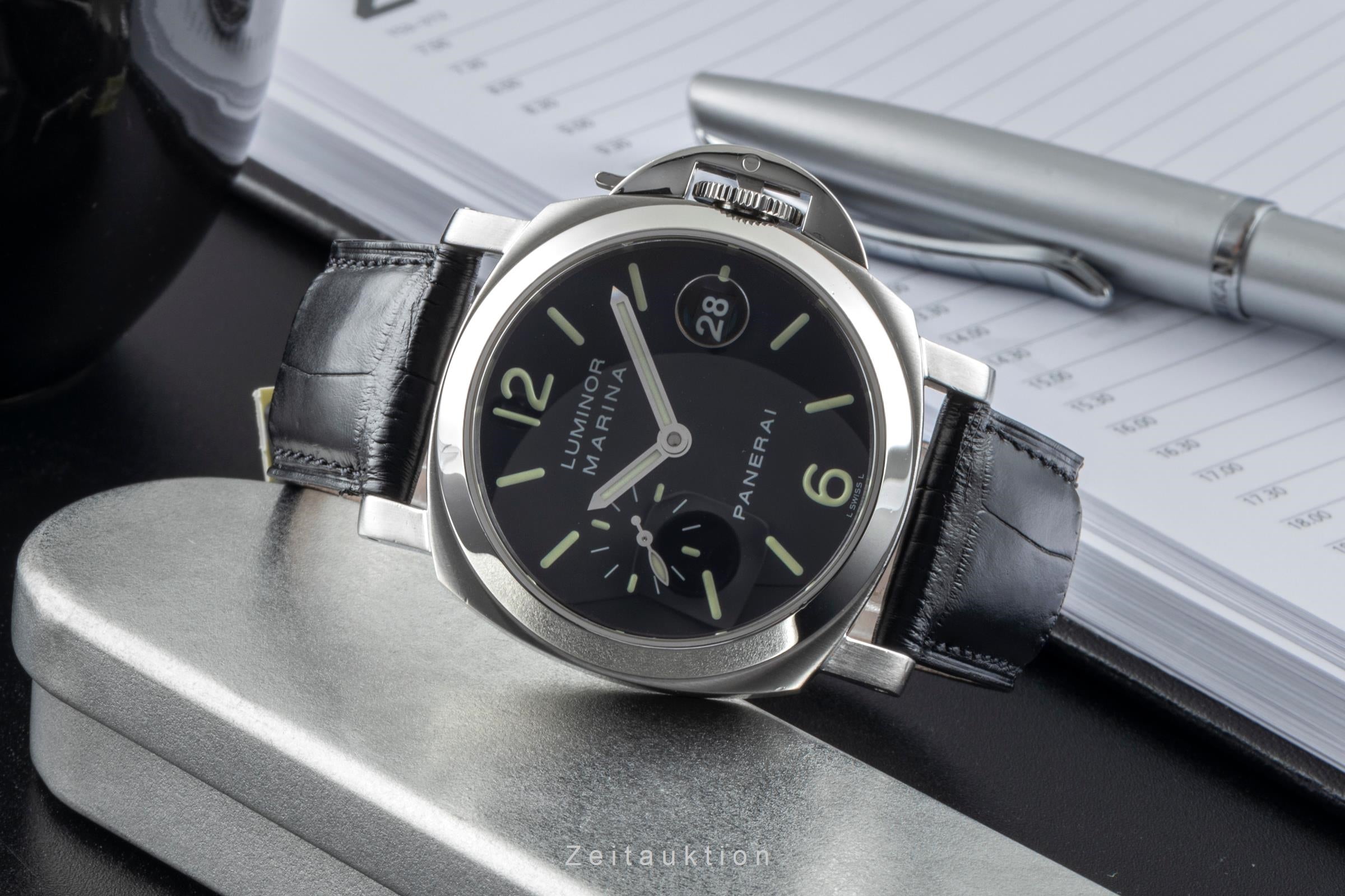 Panerai Luminor Marina Stahl Automatik Herrenuhr Ref PAM00050 Box & Papiere 2004 [2506580]