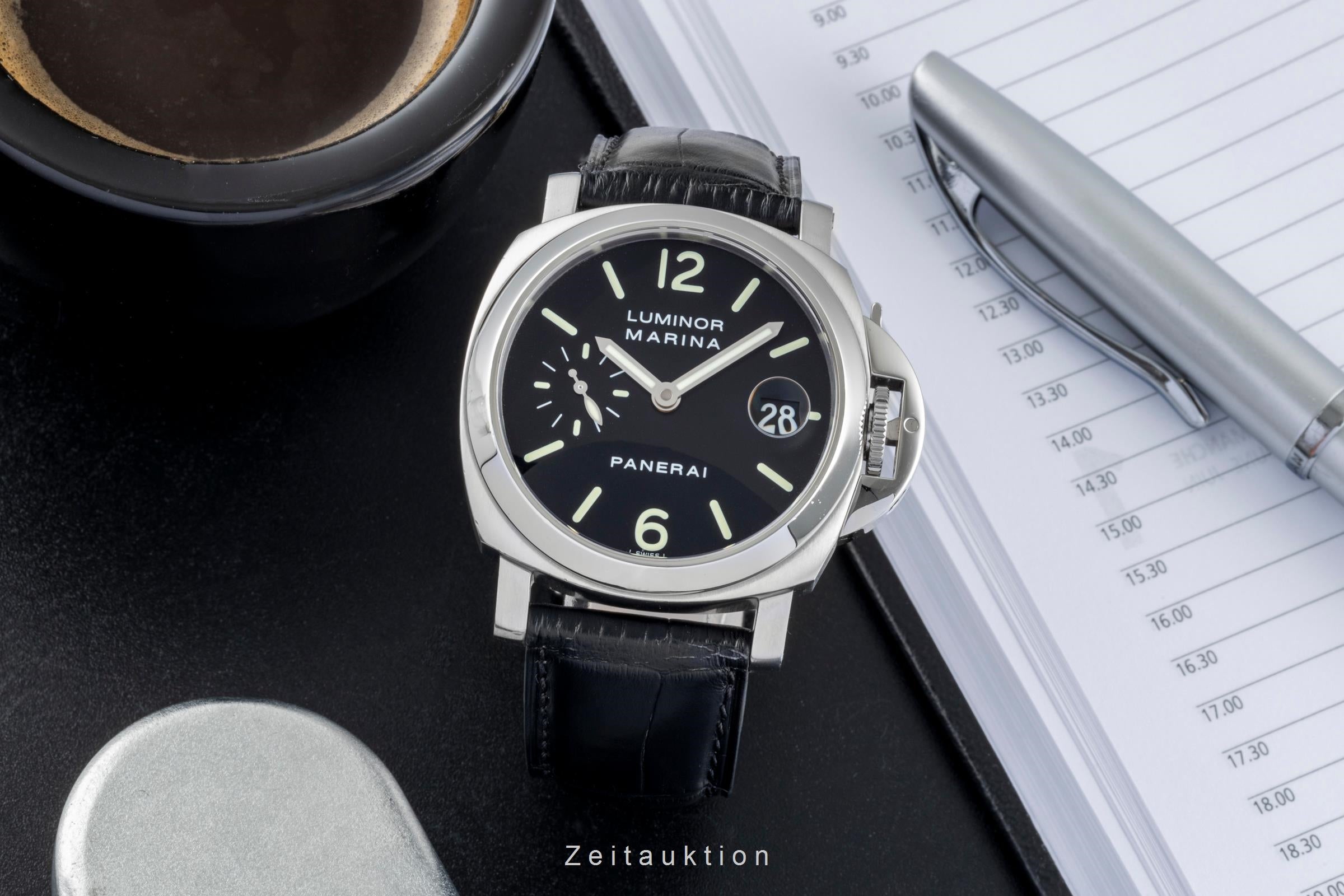 Panerai Luminor Marina Stahl Automatik Herrenuhr Ref PAM00050 Box & Papiere 2004 [2506580]