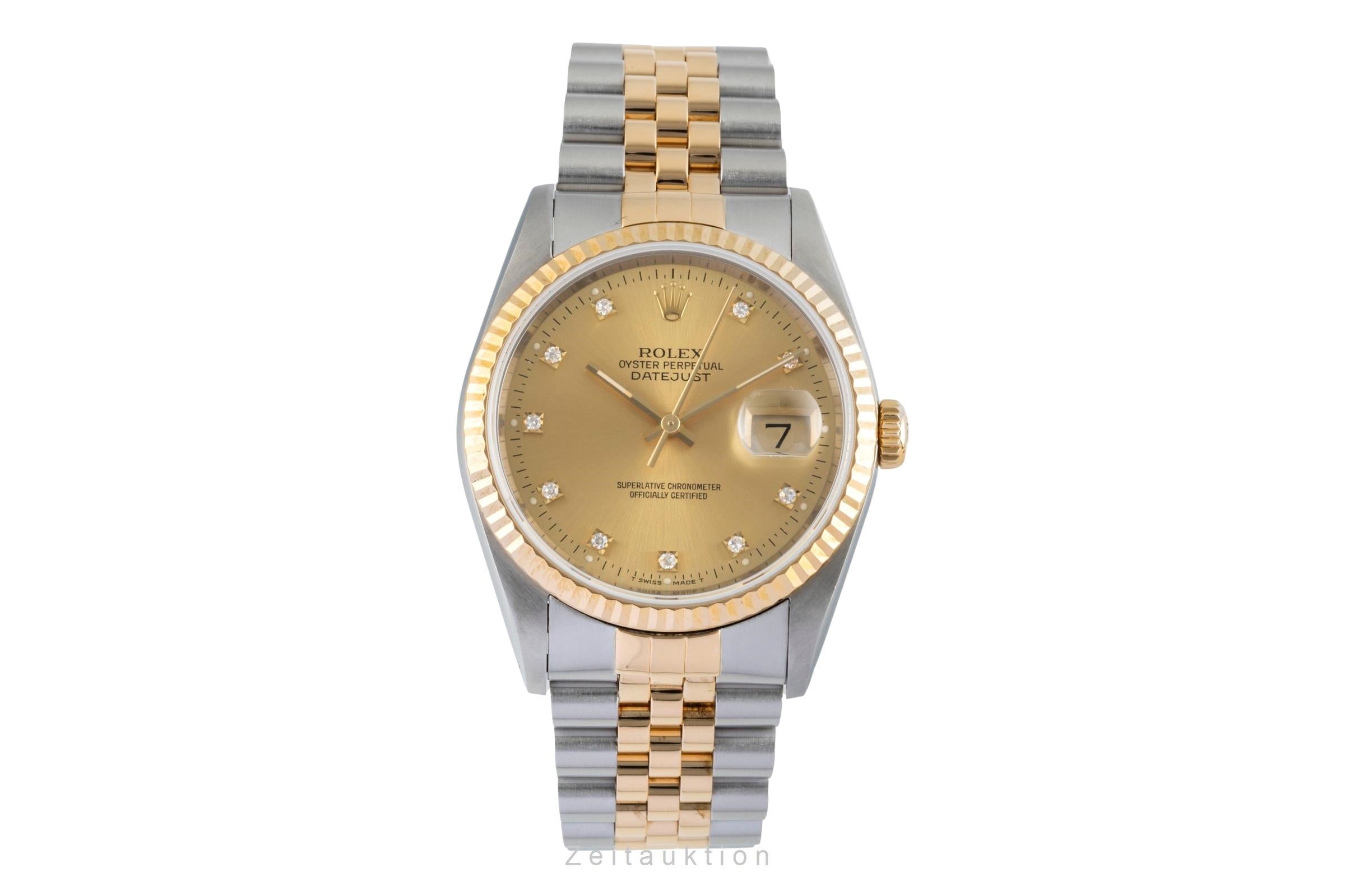 Rolex Datejust 36 Stahl / Gold Diamond Dial Automatik Herren Ref. 16233 X-Serie [2506582]