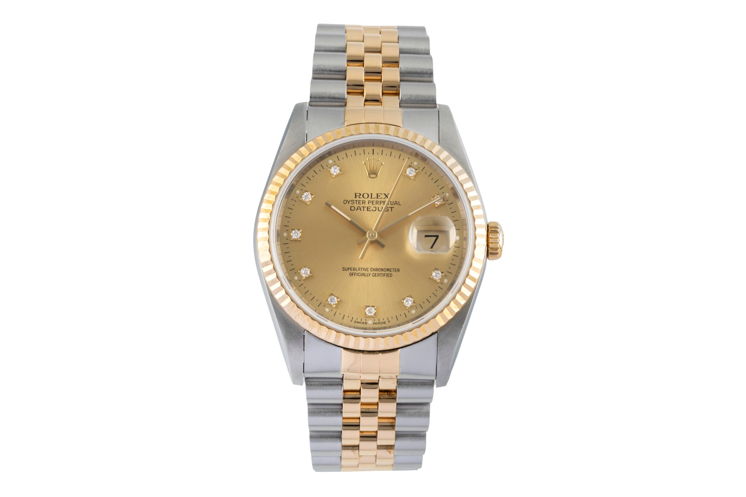 Rolex Datejust acier / or  automatique montre pour hommes 16233  [2506582]