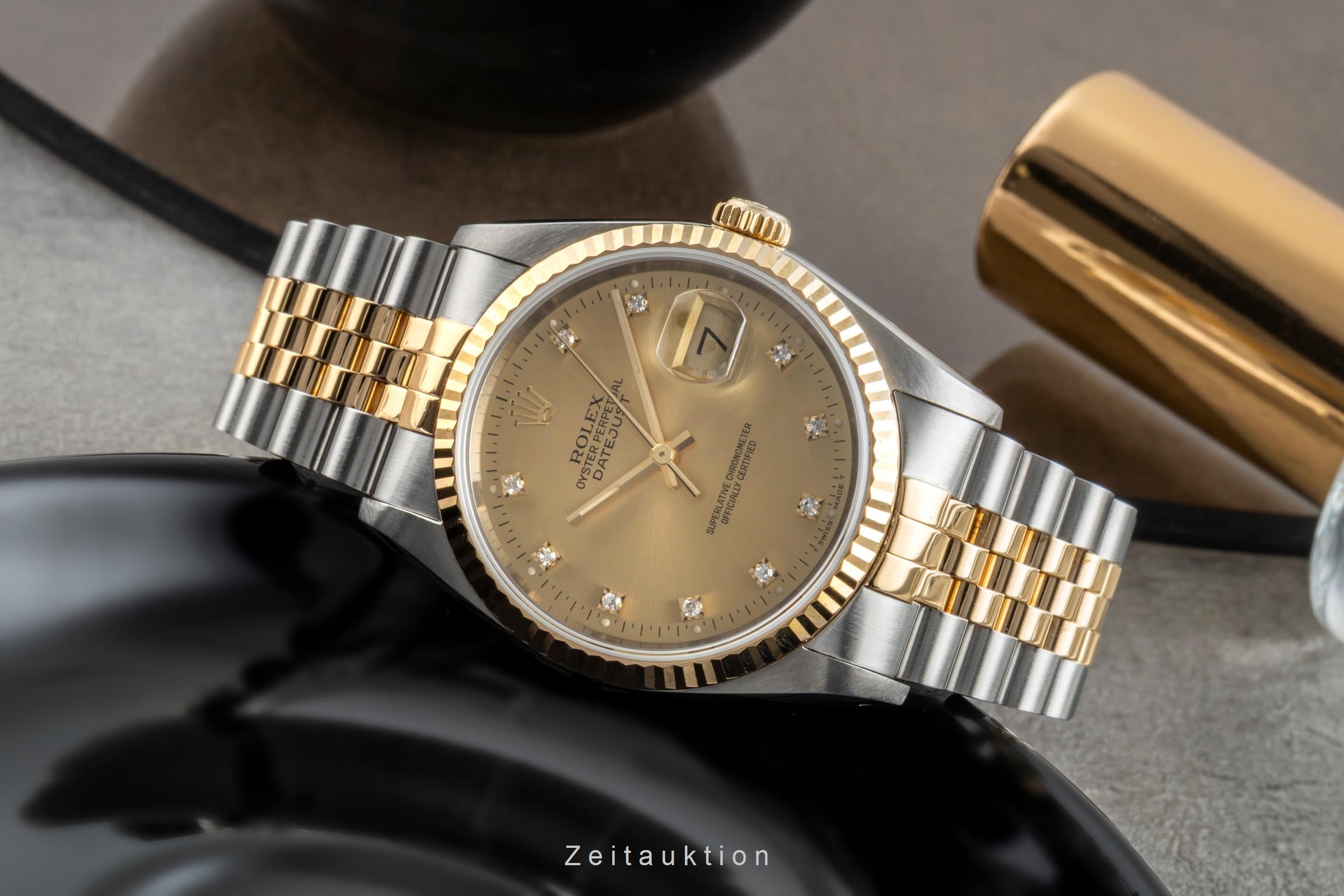 Rolex Datejust 36 Stahl / Gold Diamond Dial Automatik Herren Ref. 16233 X-Serie [2506582]