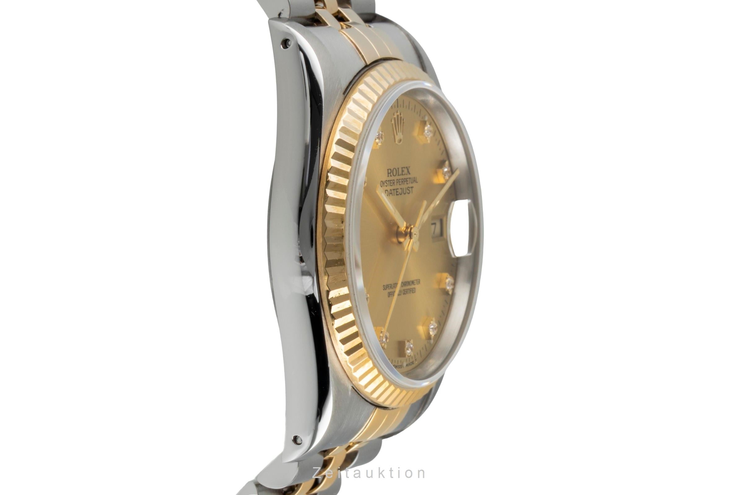 Rolex Datejust 36 Stahl / Gold Diamond Dial Automatik Herren Ref. 16233 X-Serie [2506582]