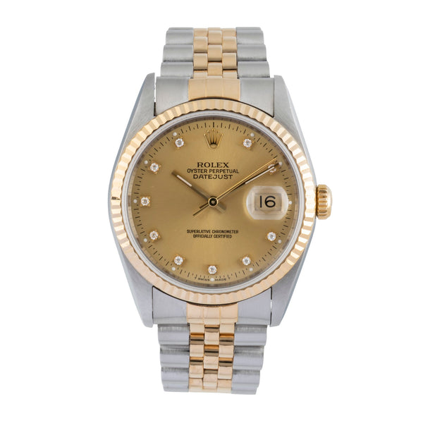 Rolex Datejust steel / gold automatic men's watch 16233  [2506583]