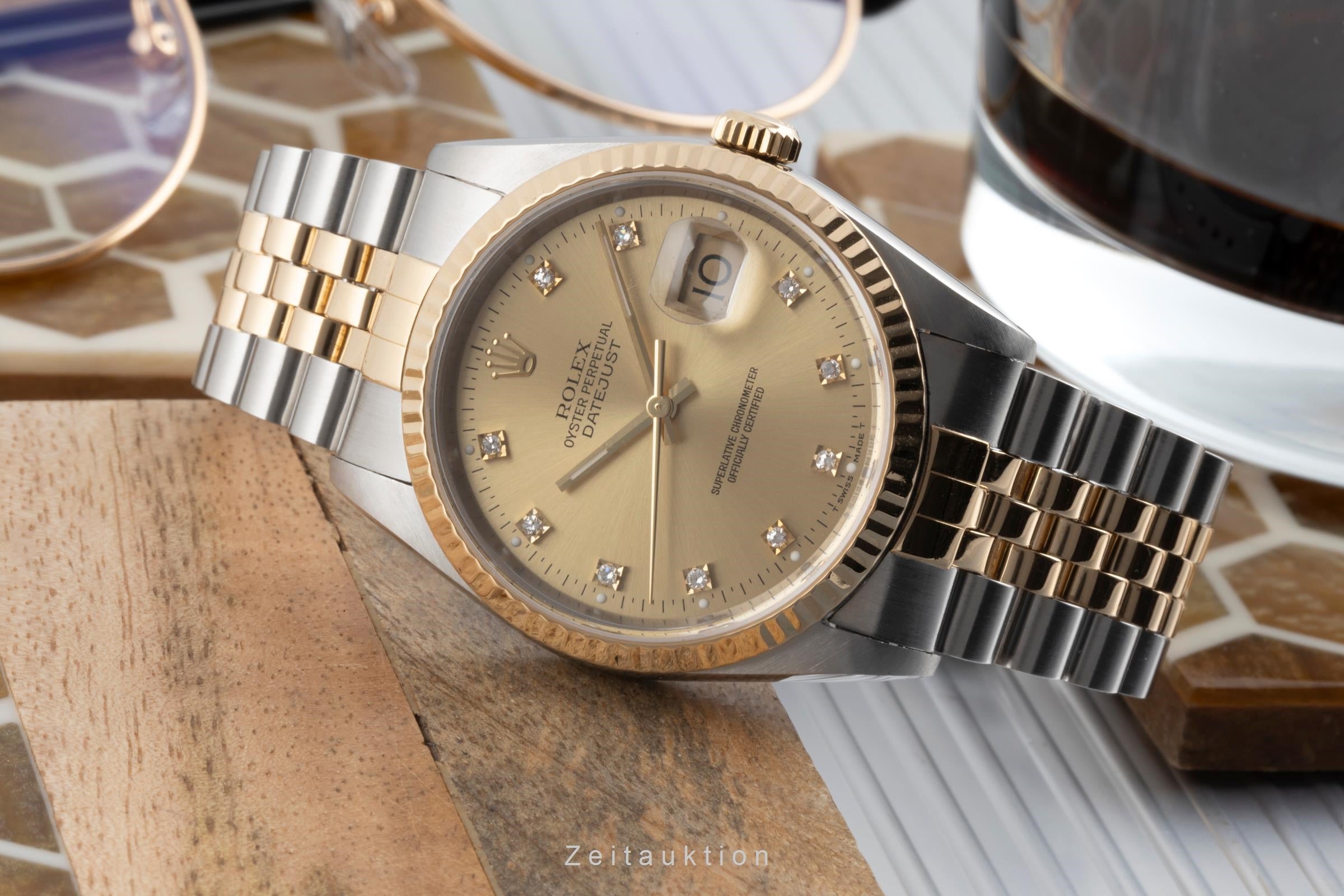 Rolex Datejust acier / or  automatique montre pour hommes 16233 LP: 16300EUR  [2506584]