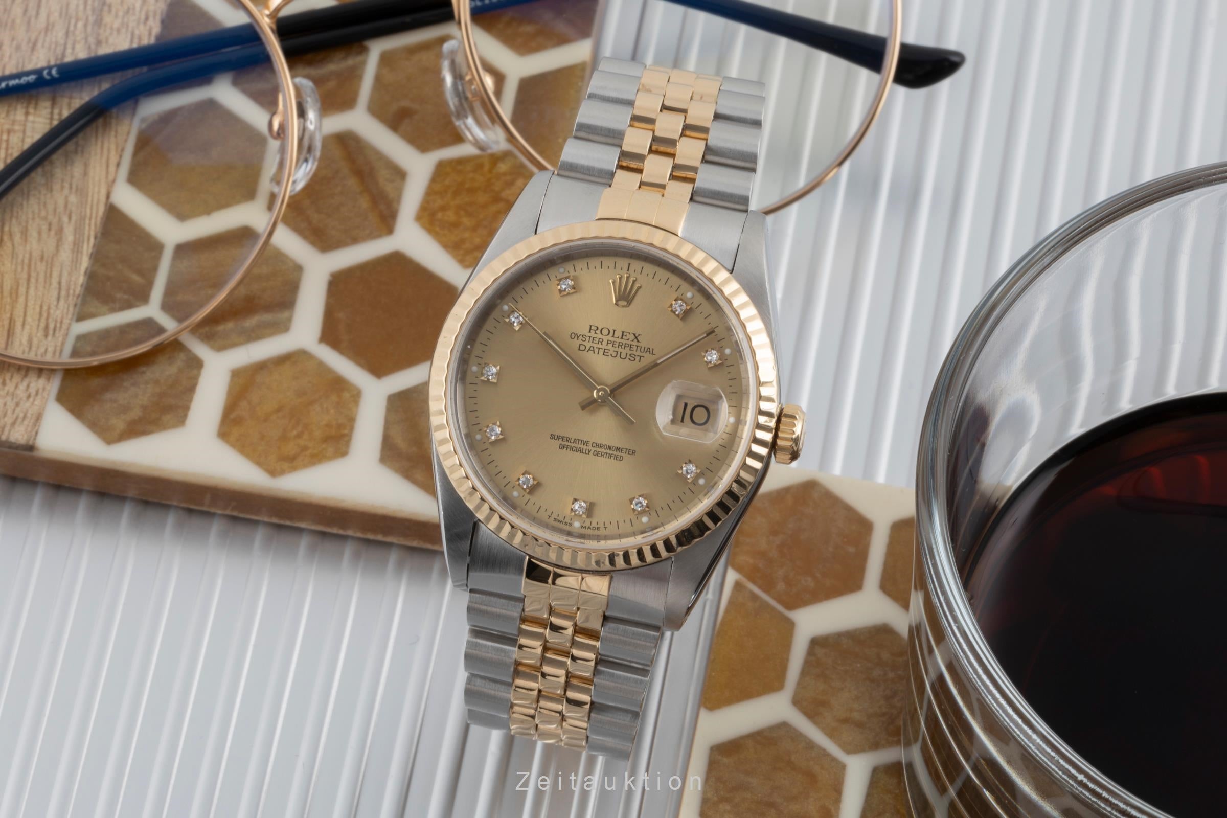 Rolex Datejust acier / or  automatique montre pour hommes 16233 LP: 16300EUR  [2506584]