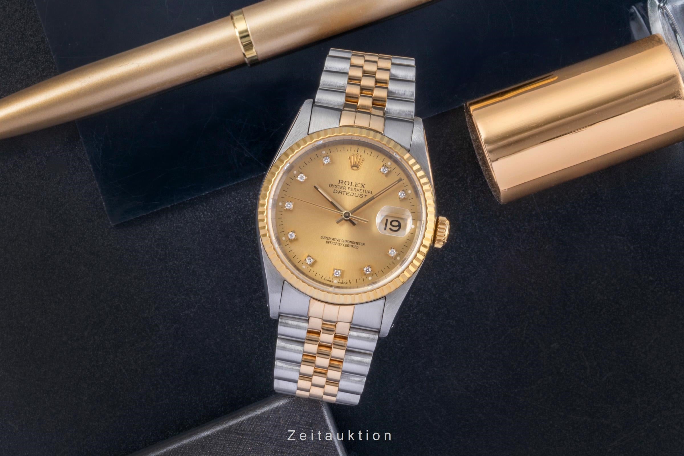 Rolex Datejust acero / oro automático reloj para caballeros 16233 LP: 16300EUR  [2506585]