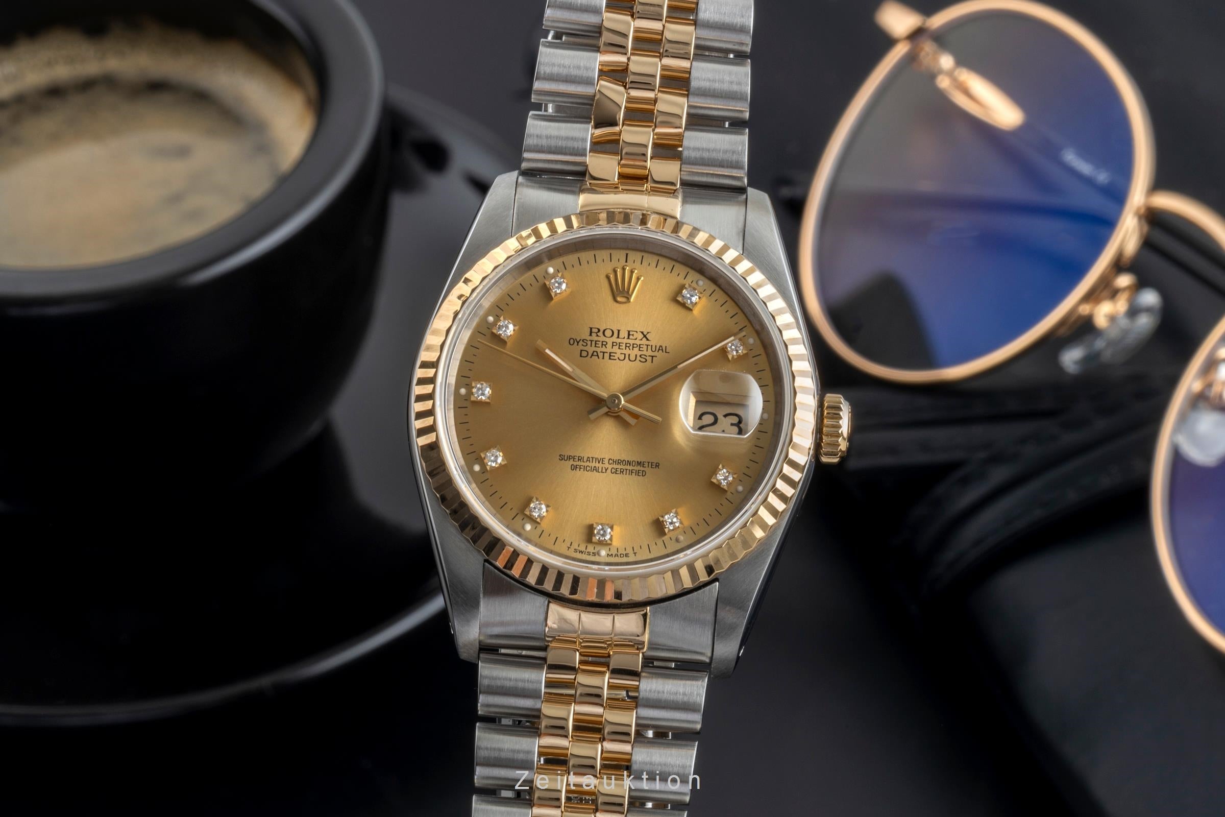 Rolex Datejust acero / oro automático reloj para caballeros 16233 LP: 16300EUR  [2506587]