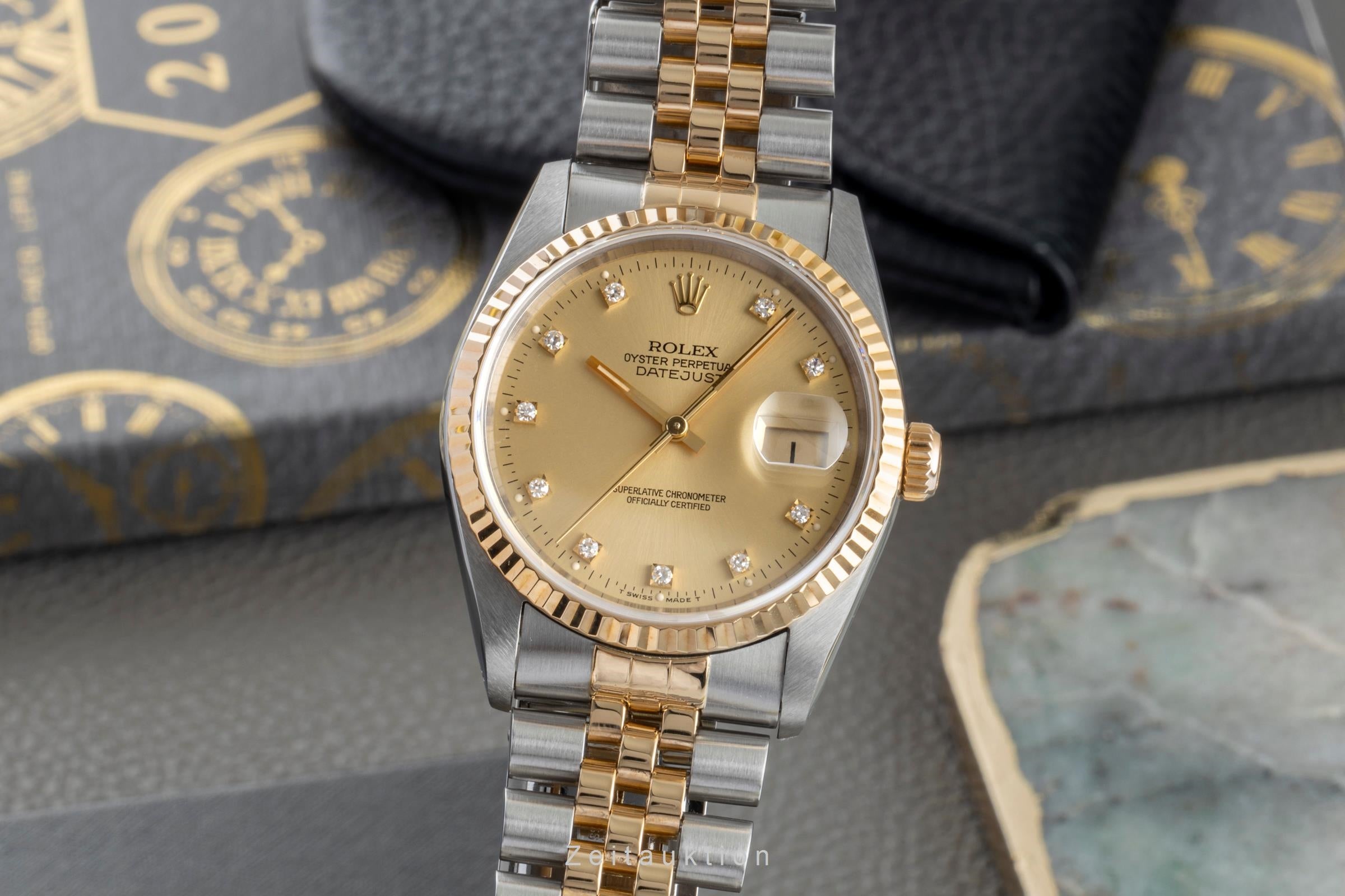 Rolex Datejust acero / oro automático reloj para caballeros 16233 LP: 16300EUR  [2506588]