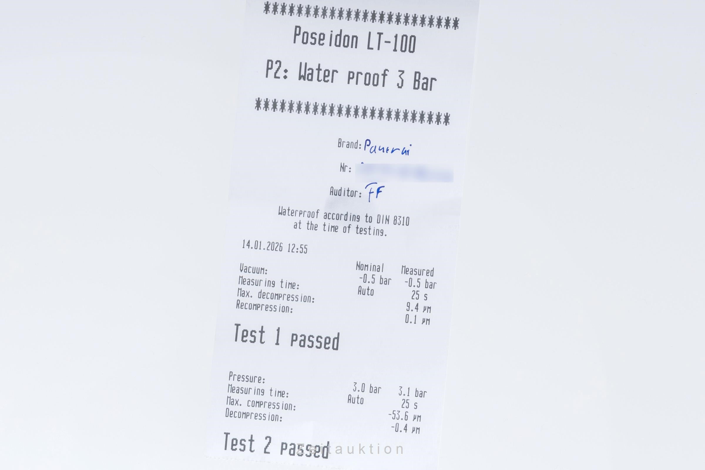 Panerai Luminor Due Blue Automatik Titan Herrenuhr Ref. PAM00927  [2506608]