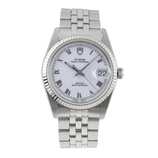 Tudor Prince Oysterdate acier / or blanc automatique montre pour hommes 74034  [2506609]