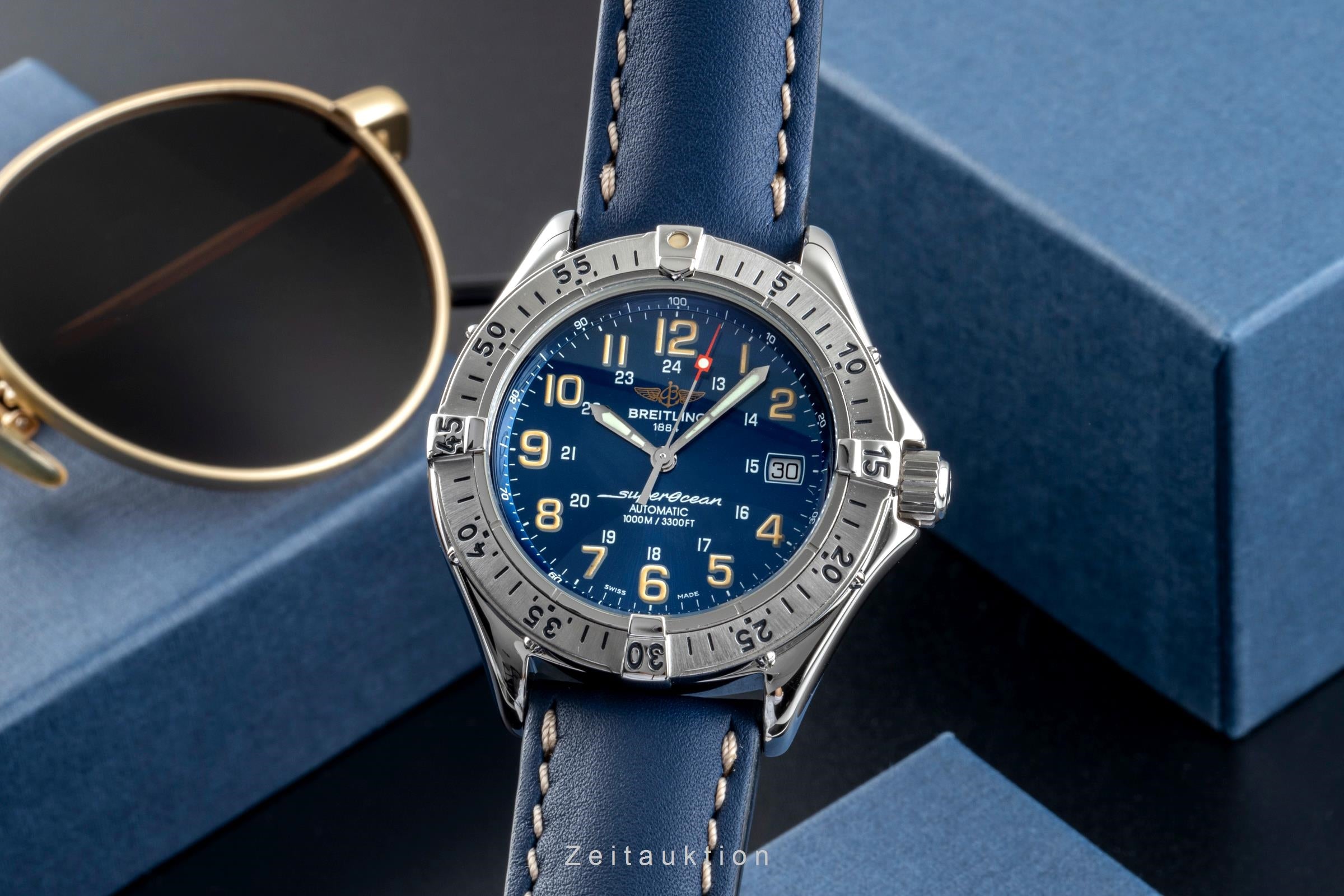 Breitling Superocean Edelstahl Automatik Herrenuhr Ref. A17040 Box [2506616]