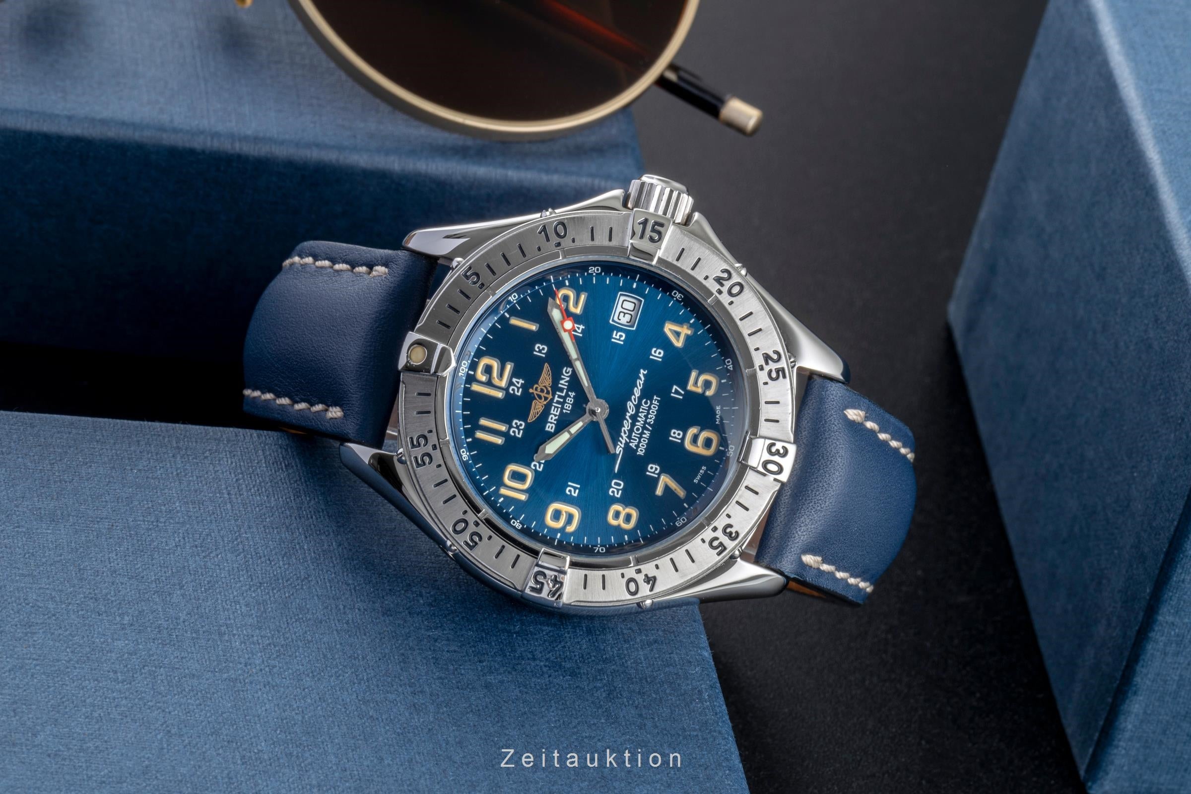 Breitling Superocean Edelstahl Automatik Herrenuhr Ref. A17040 Box [2506616]