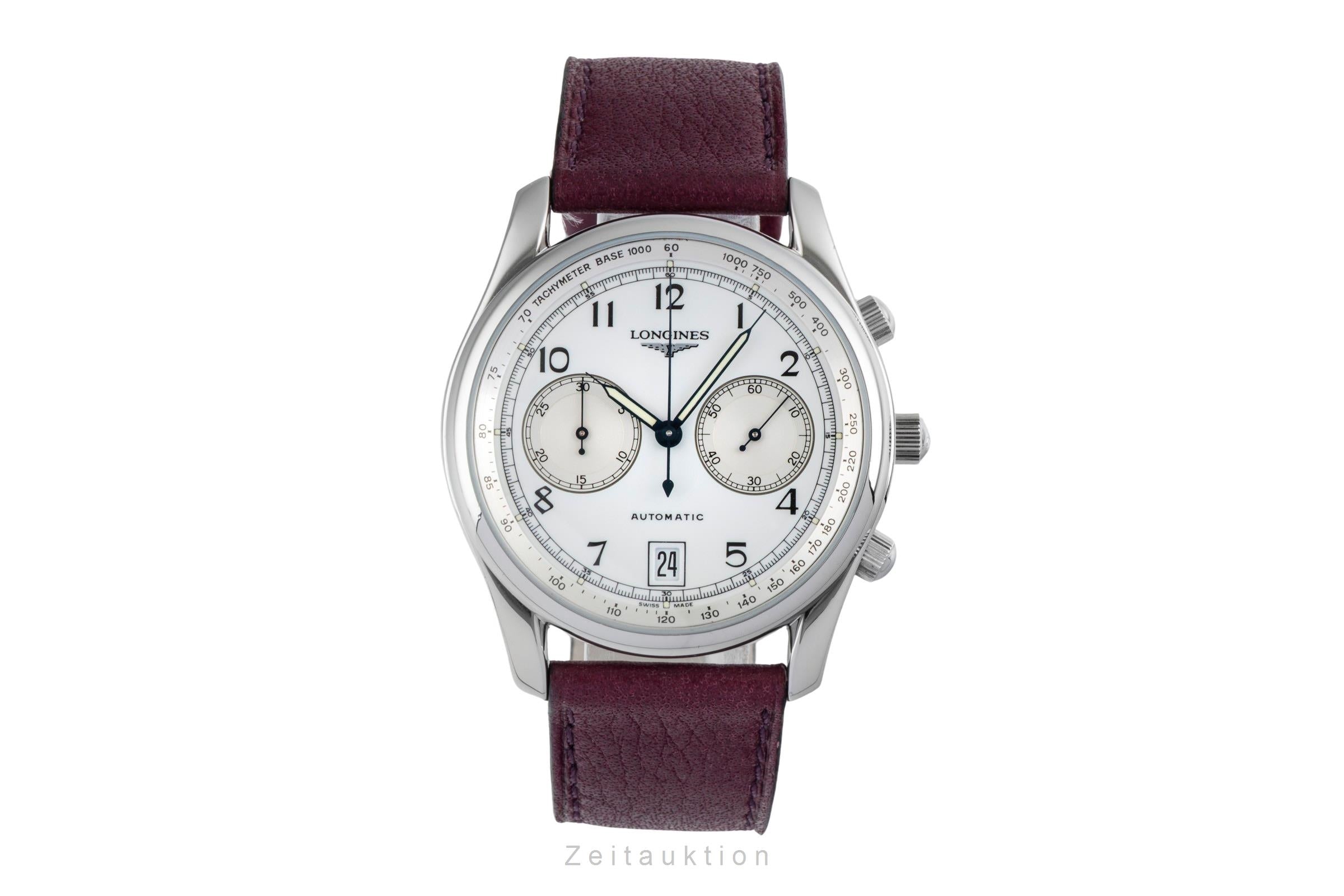 Longines * chronograph steel automatic Kal. L651.2 Ref. L2.612.4