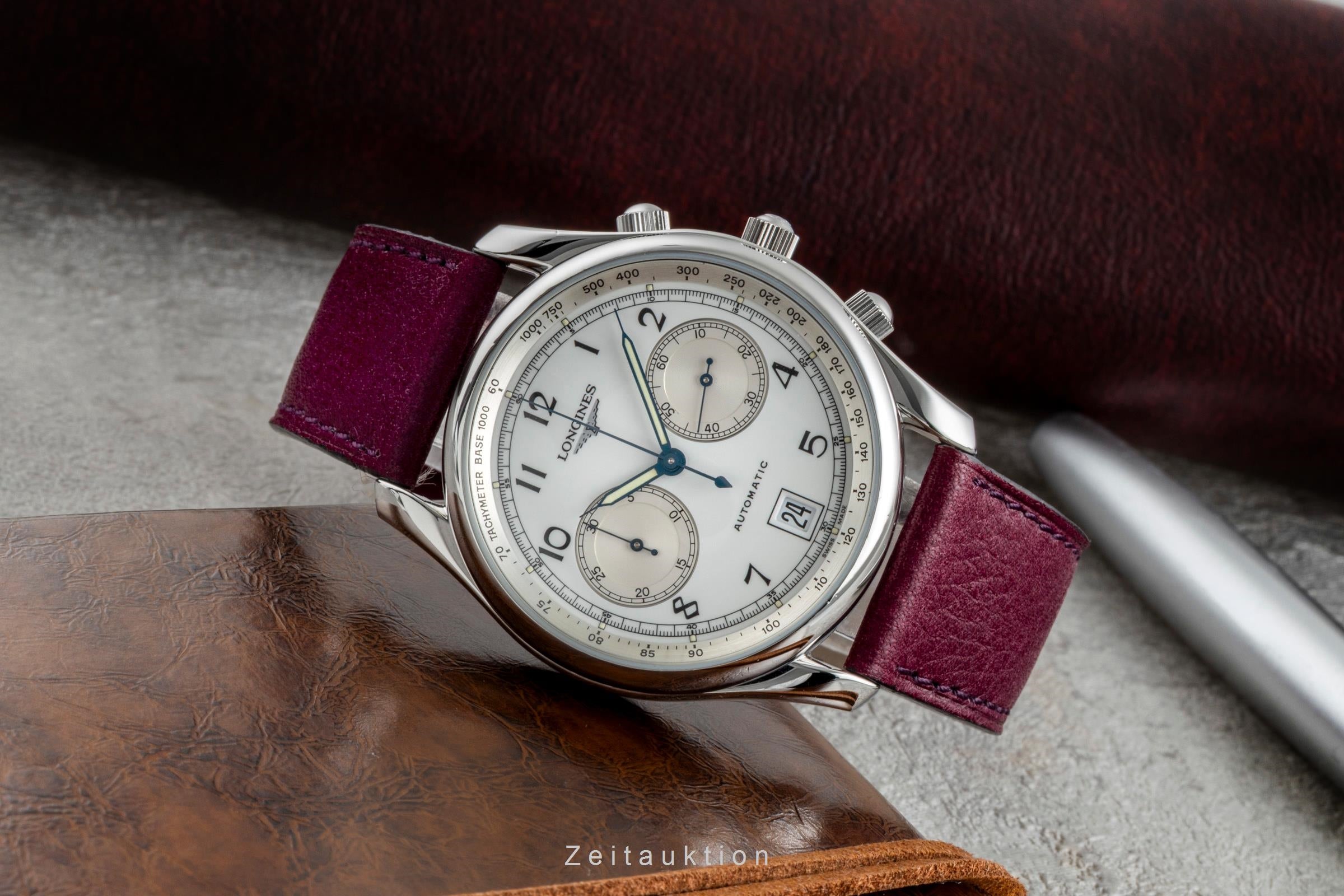 Longines * chronograph steel automatic Kal. L651.2 Ref. L2.612.4