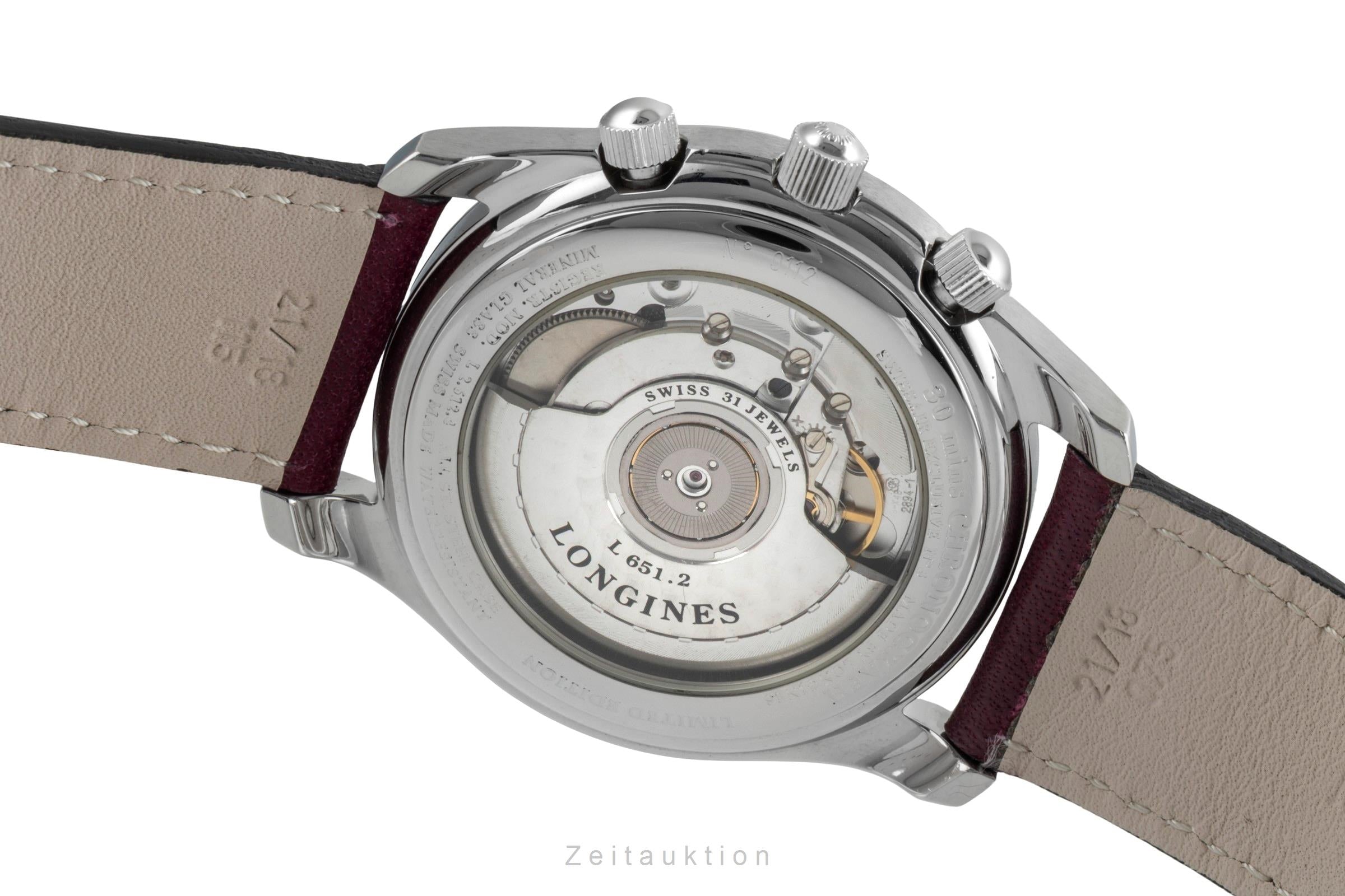 Longines * chronograph steel automatic Kal. L651.2 Ref. L2.612.4