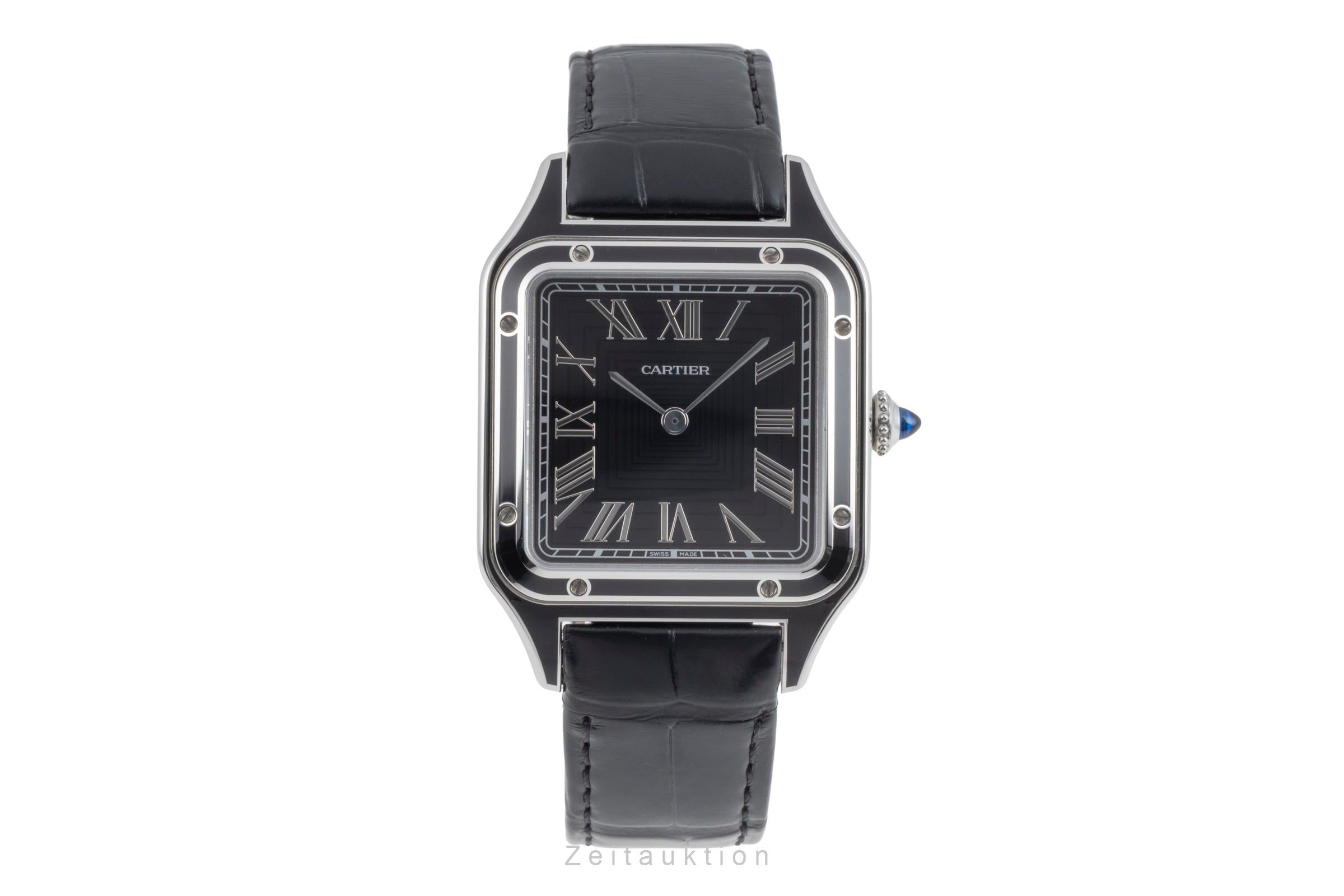 Cartier Santos Dumont steel manual winding Kal. 430 MC Ref