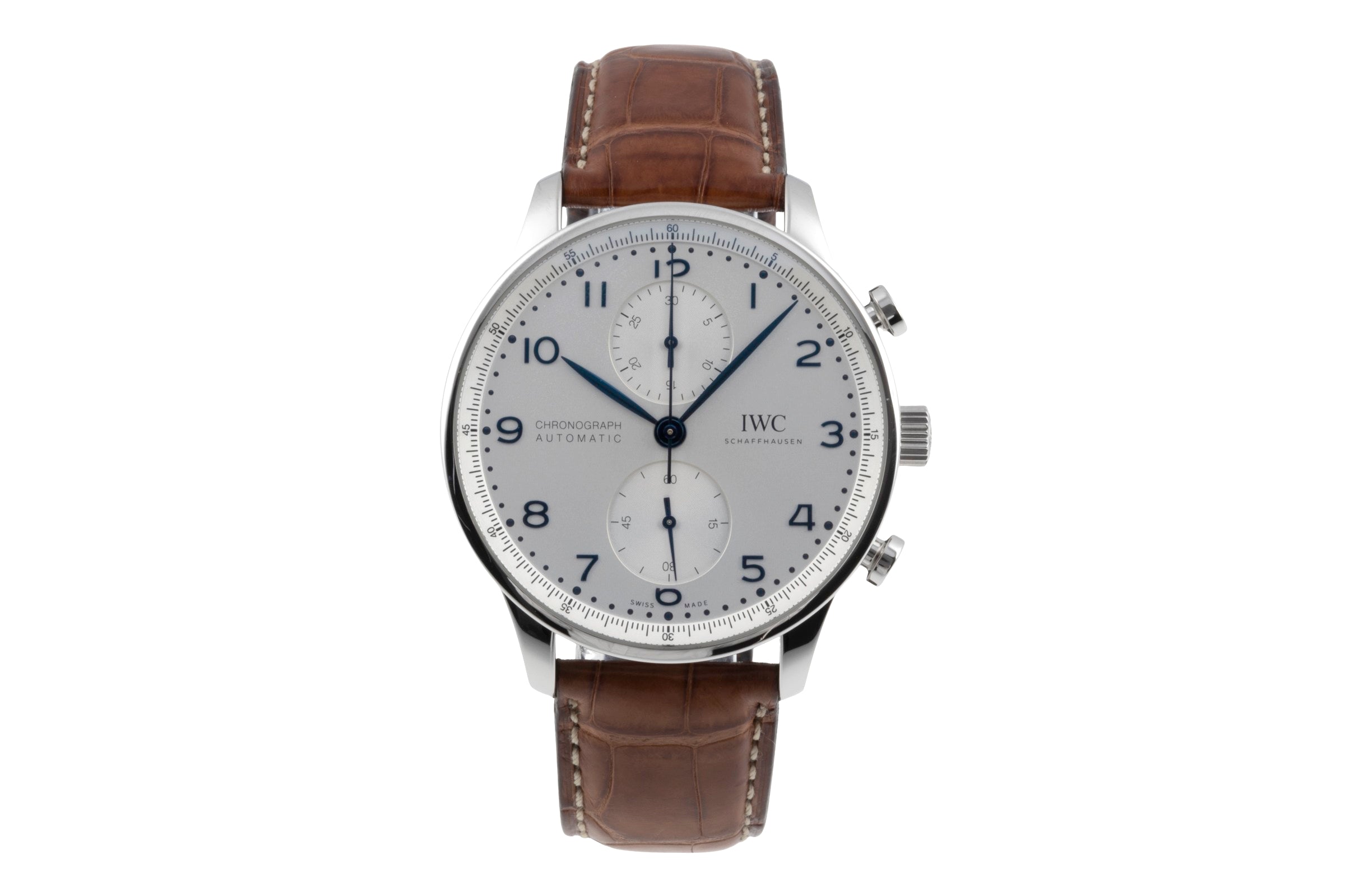 IWC Portugieser chronographe acier automatique montre pour hommes IW371617 LP: 10100EUR  [2506629]
