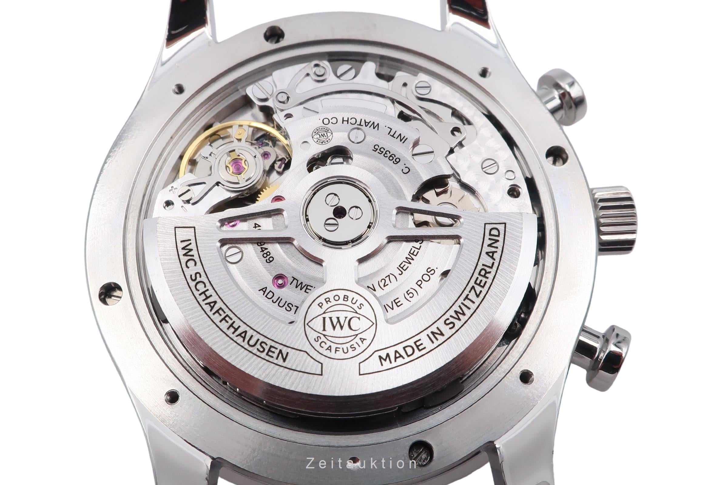 IWC Portugieser chronographe acier automatique montre pour hommes IW371617 LP: 10100EUR  [2506629]