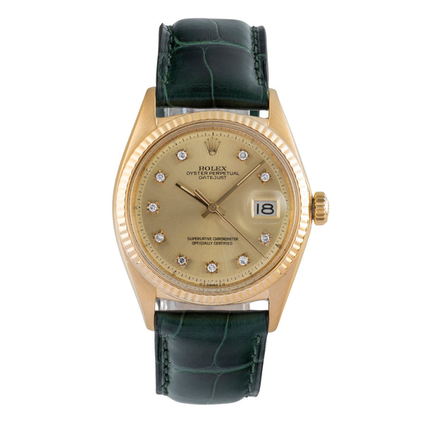 Rolex Datejust oro de 18 quilates automático reloj para caballeros 1601 Vintage  [2506631]