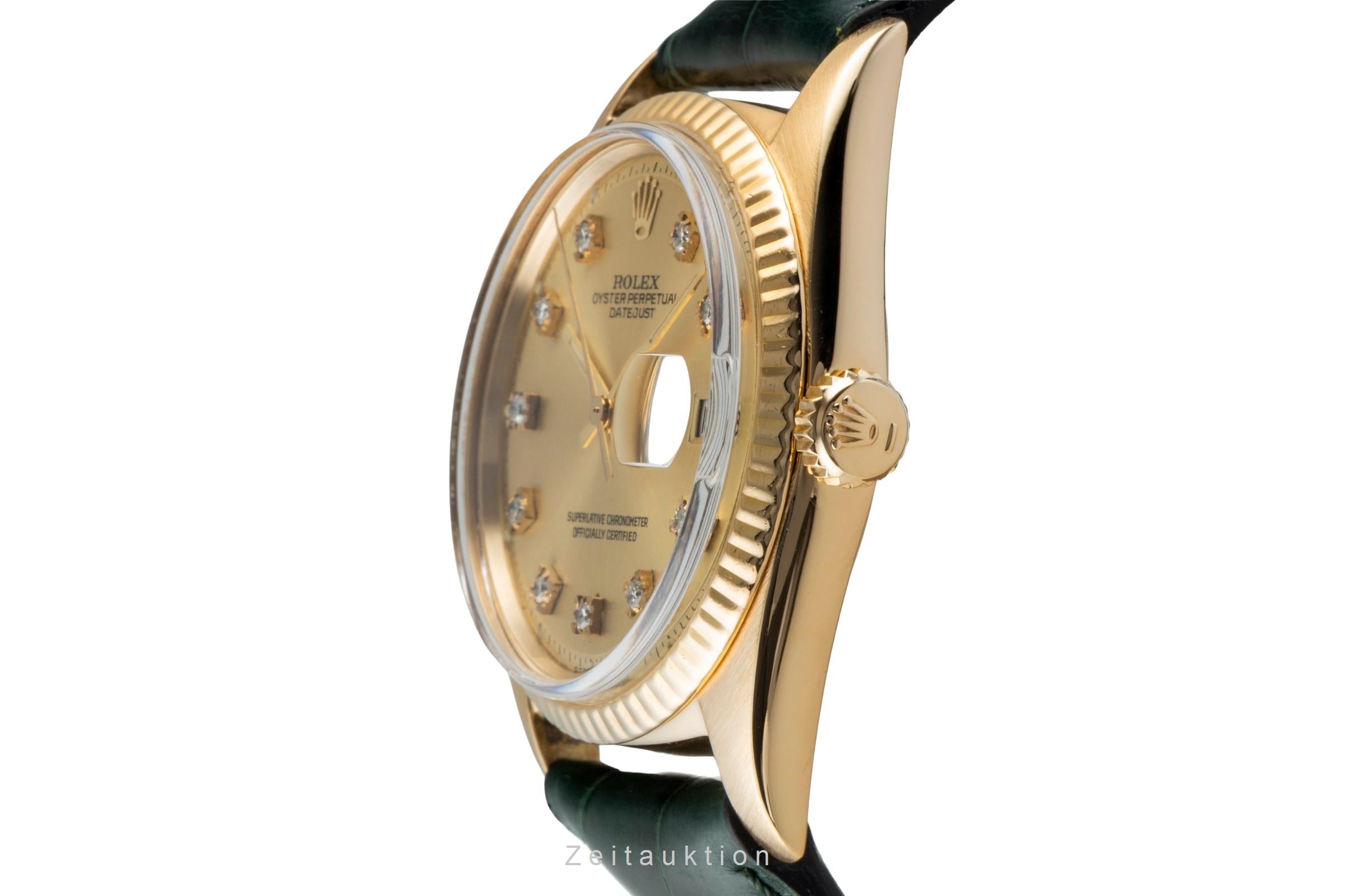 Rolex Datejust oro de 18 quilates automático reloj para caballeros 1601 Vintage  [2506631]