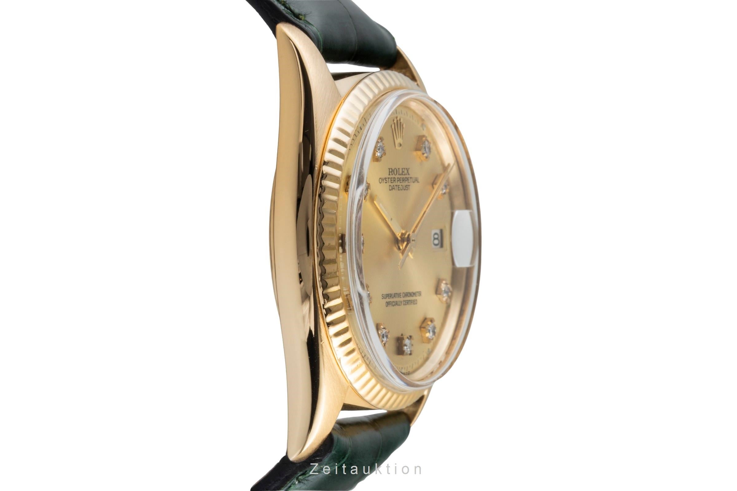 Rolex Datejust oro de 18 quilates automático reloj para caballeros 1601 Vintage  [2506631]