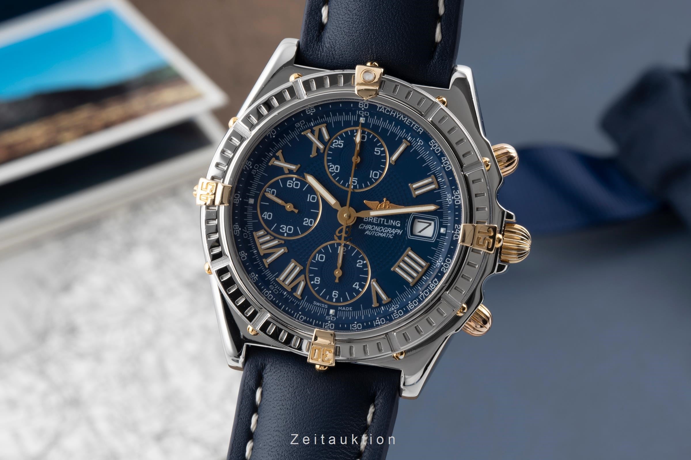 Breitling Crosswind chronograph steel / gold automatic men's watch B13055  [2506633]